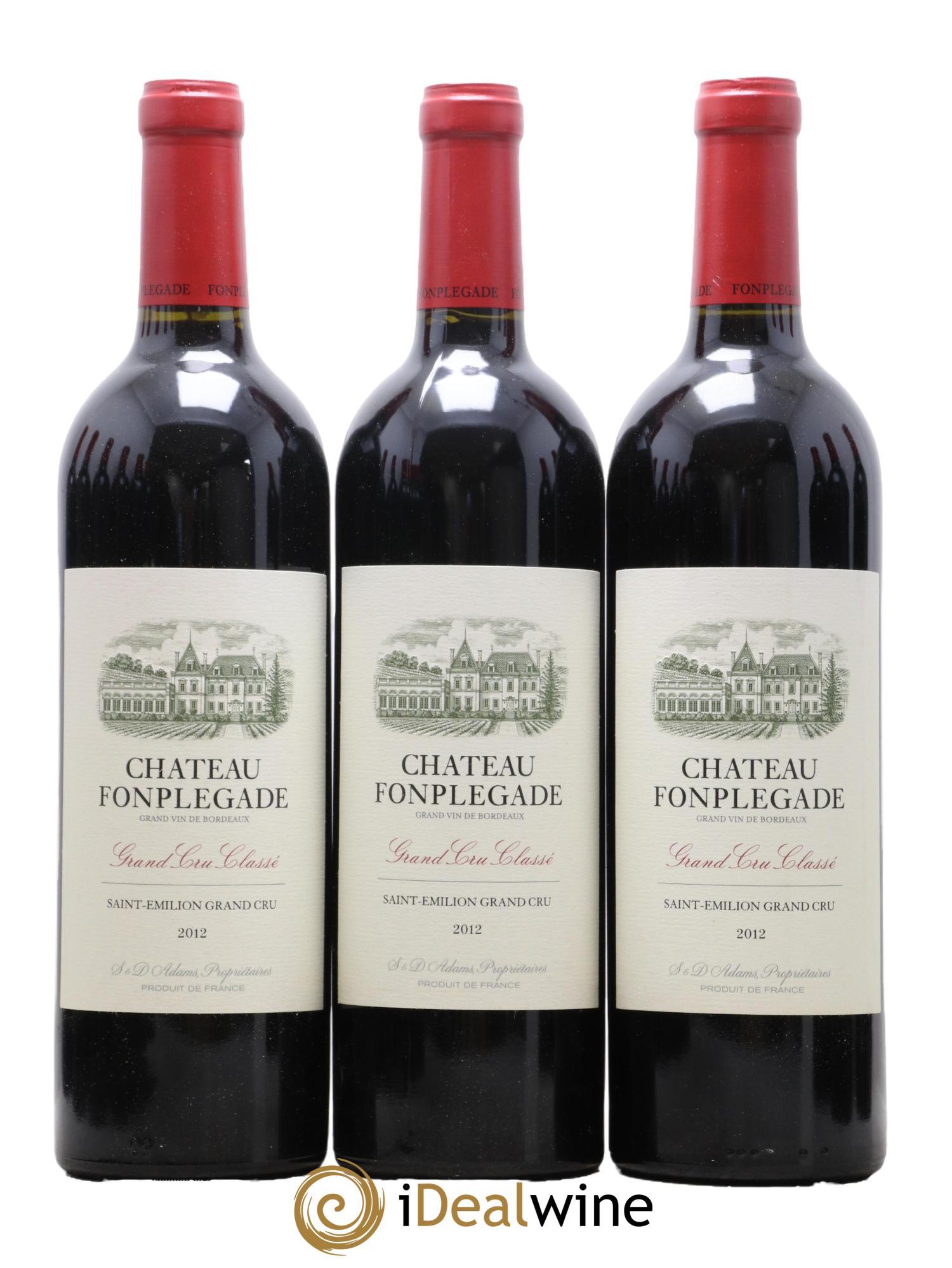 Château Fonplegade Grand Cru Classé 2012 - Lot de 12 bouteilles - 1