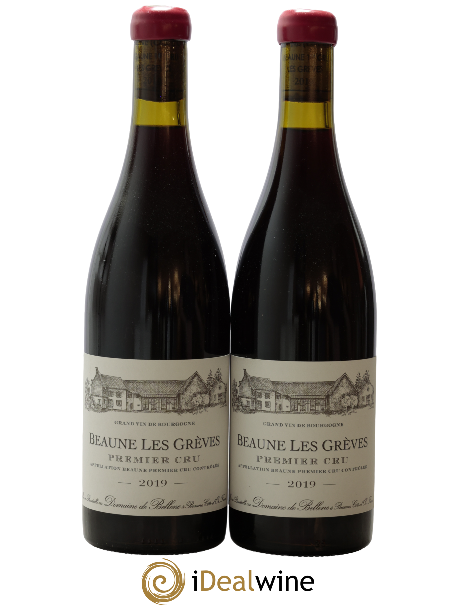 Beaune 1er Cru Grèves Domaine de Bellene 2019 - Lot de 2 bouteilles - 0