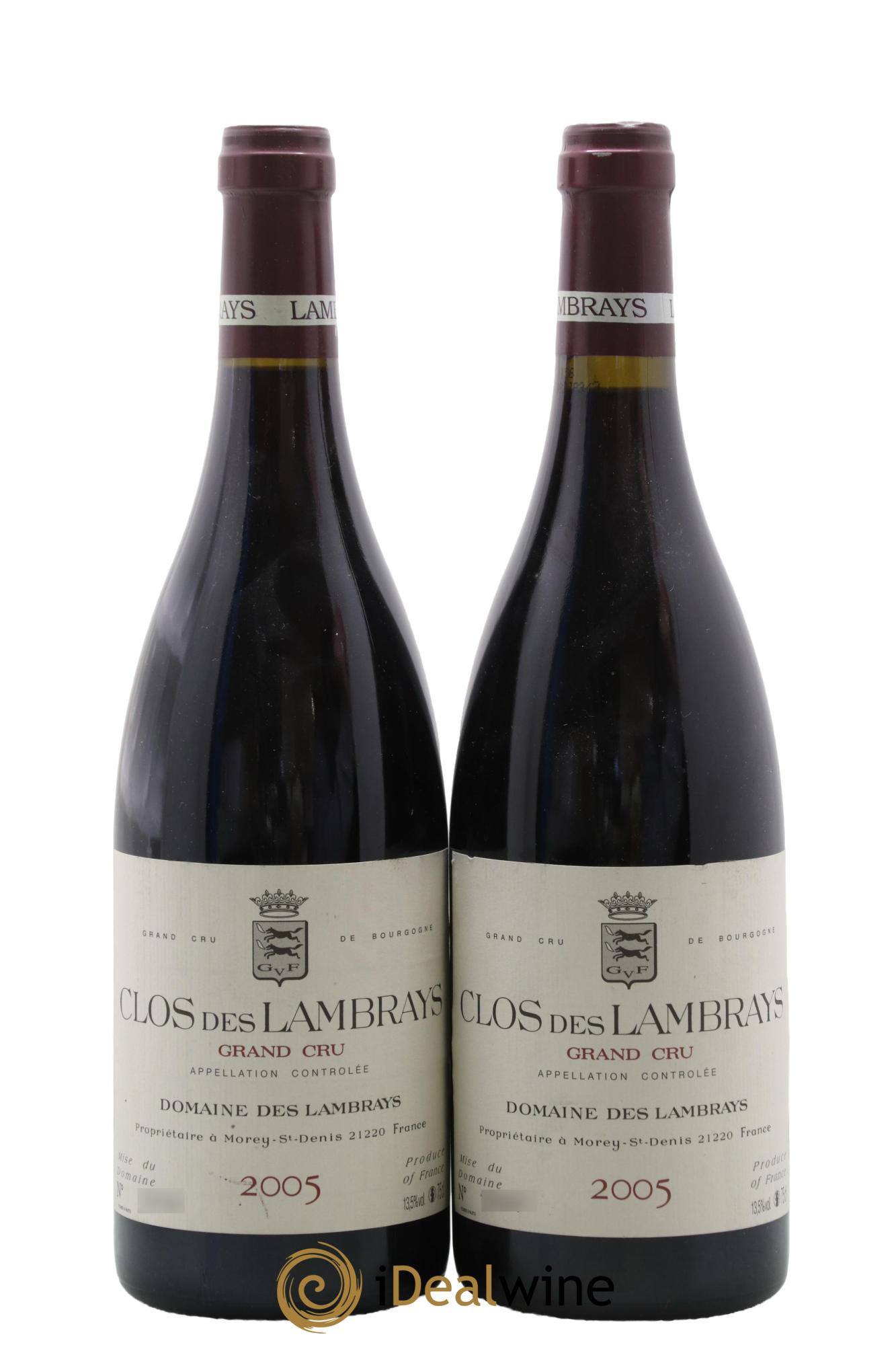 Clos des Lambrays Grand Cru Domaine des Lambrays 2005 - Lot de 2 bouteilles - 0