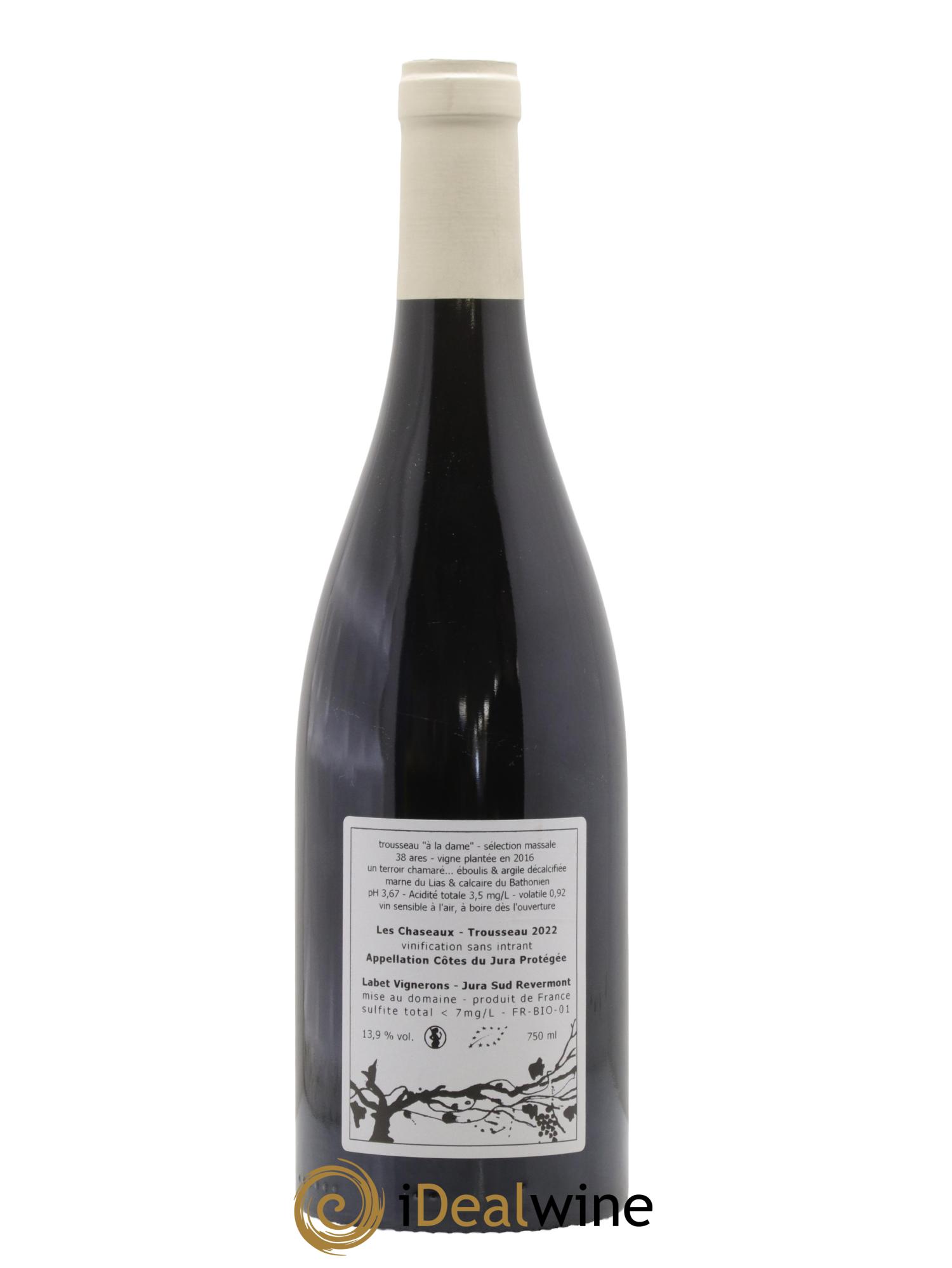 Côtes du Jura Trousseau Les Chaseaux Romain - Julien  - Charline Labet 2022 - Posten von 1 Flasche - 1