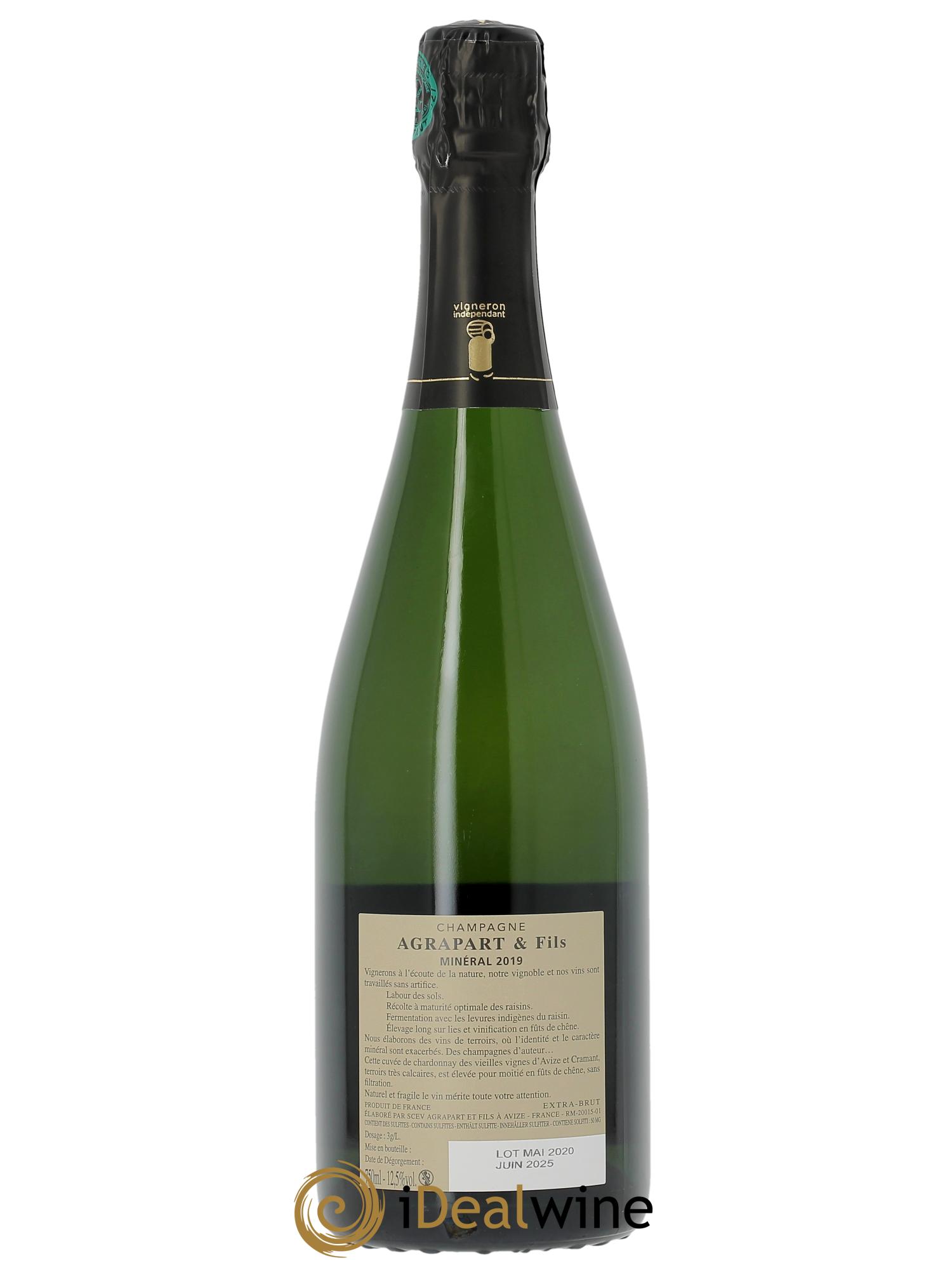 Minéral Blanc de Blancs Extra-Brut Agrapart & Fils 2019 - Lotto di 1 bottiglia - 1