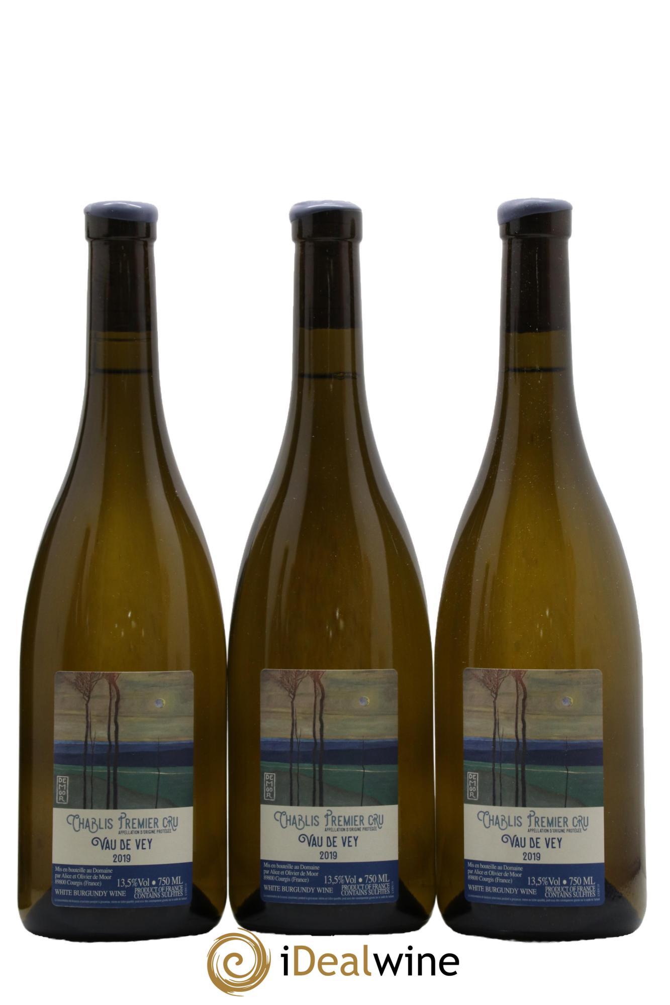 Chablis 1er Cru Vau de Vey Alice et Olivier De Moor 2019 - Lot de 3 bouteilles - 0
