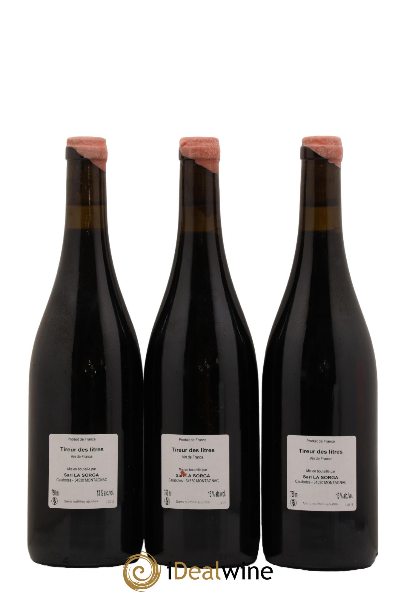 Vin de France Tireur de Litres La Sorga Anthony Tortul 2018 - Lotto di 3 bottiglie - 1