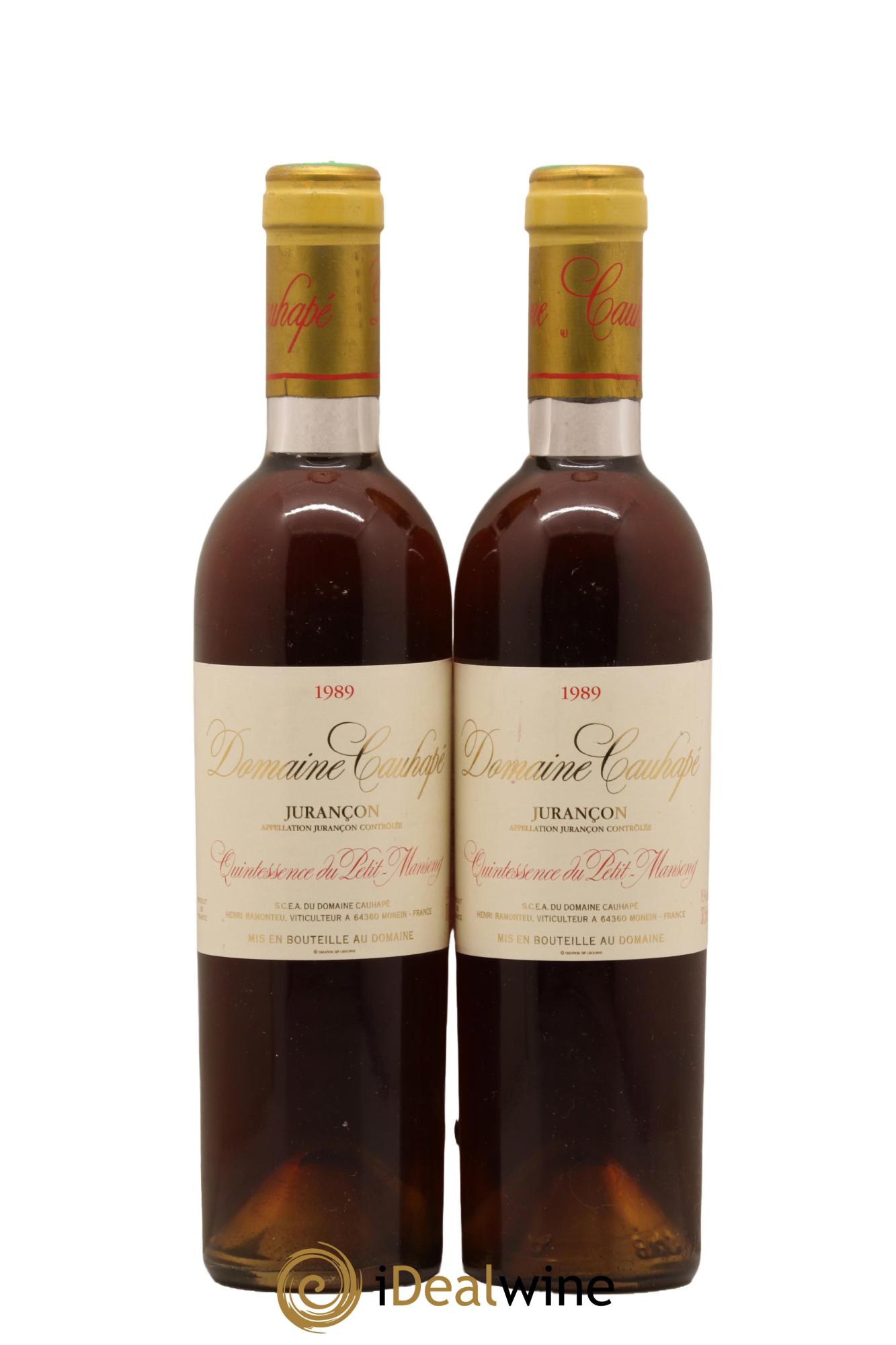 Jurançon Quintessence du Petit Manseng Cauhapé 1989 - Lot de 2 demi bouteilles - 0