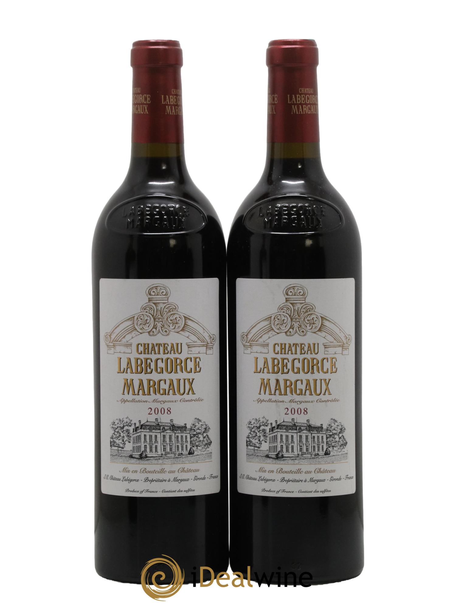 Château Labegorce Cru Bourgeois 2008 - Lot de 2 bouteilles - 0