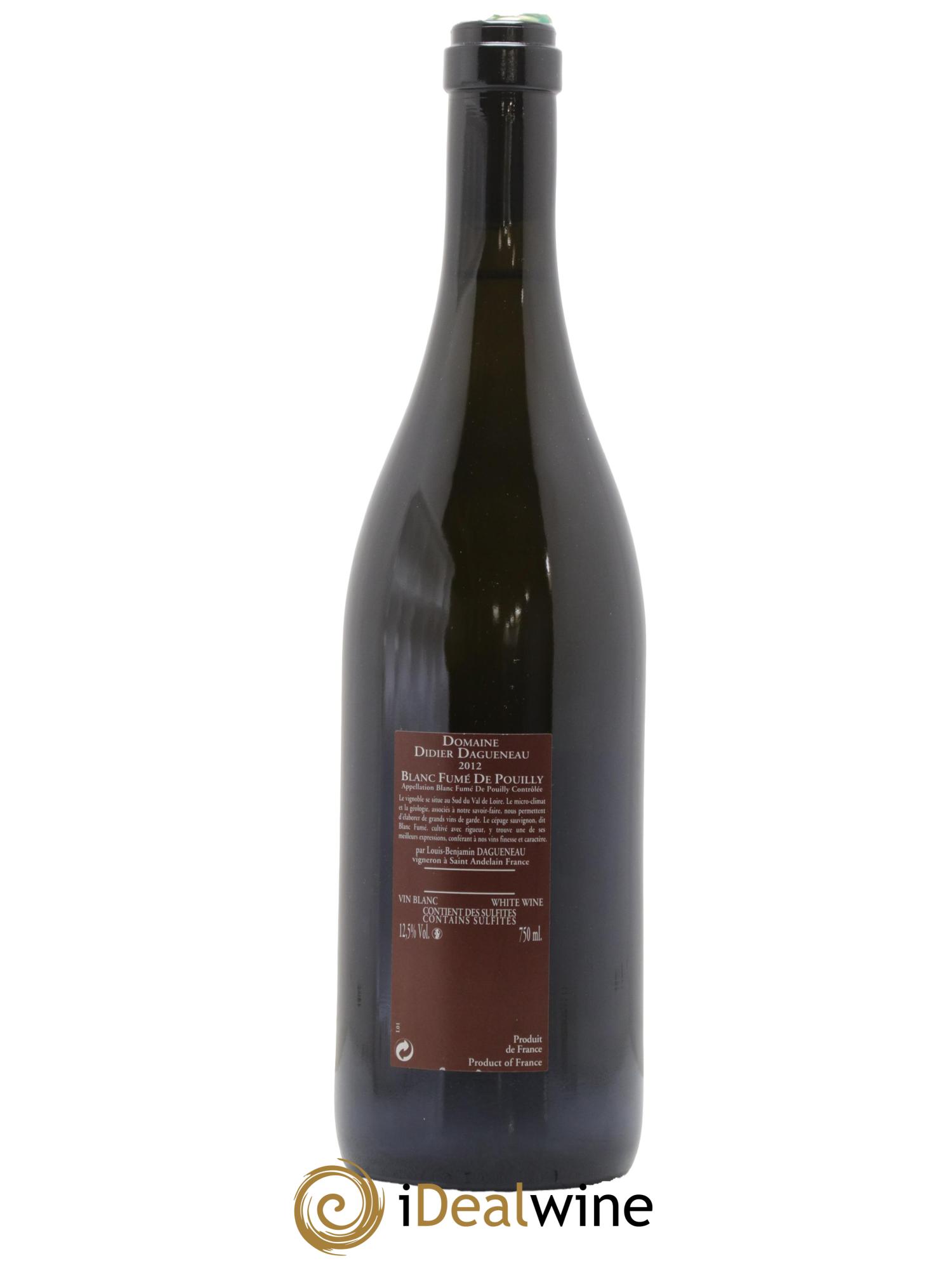 Vin de France (anciennement Pouilly-Fumé) Pur Sang Dagueneau (Domaine Didier - Louis-Benjamin) 2012 - Lotto di 1 bottiglia - 1