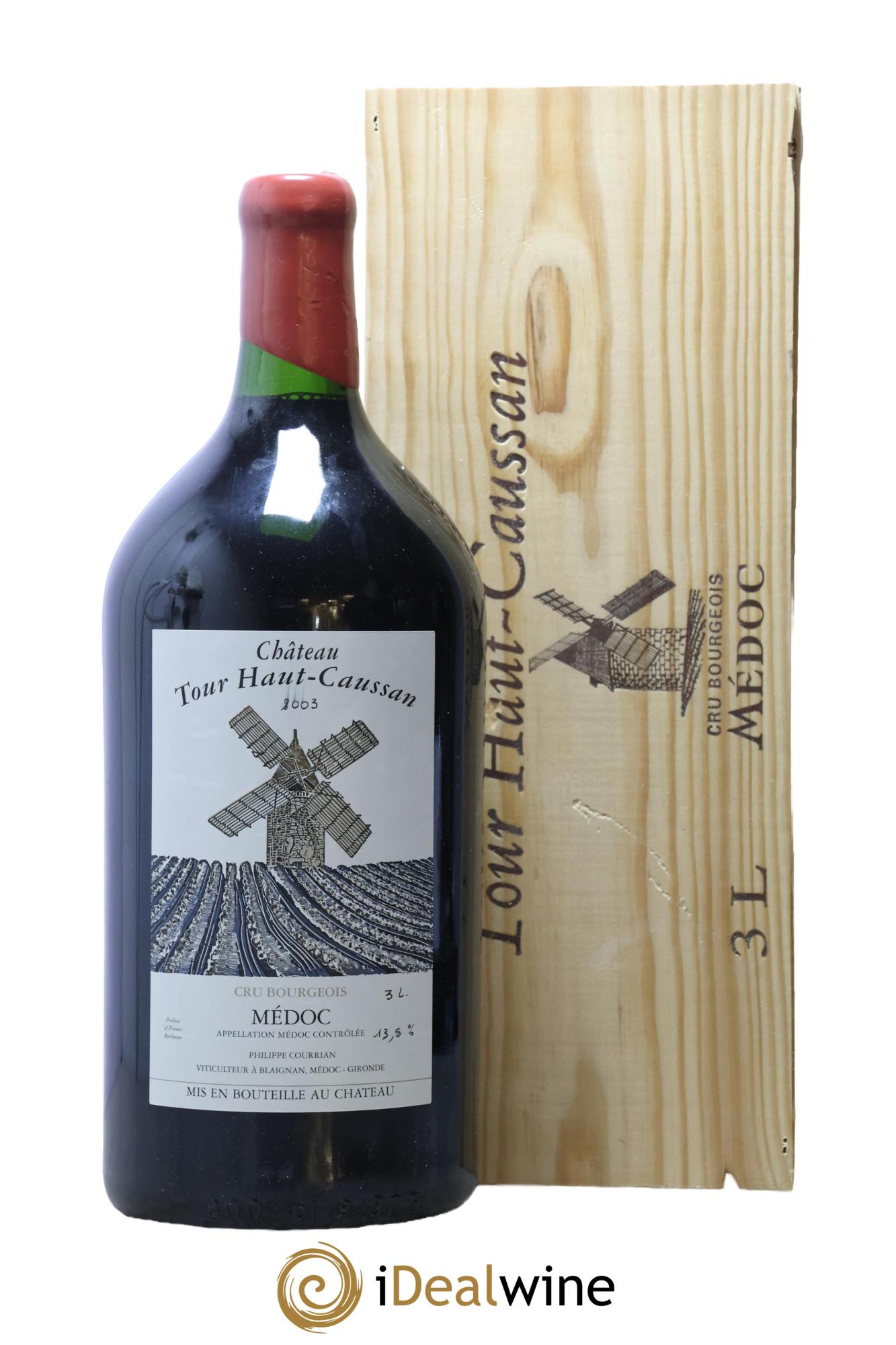 Château Tour Haut-Caussan Cru Bourgeois 2003 - Posten von 1 Doppel-Magnum - 0