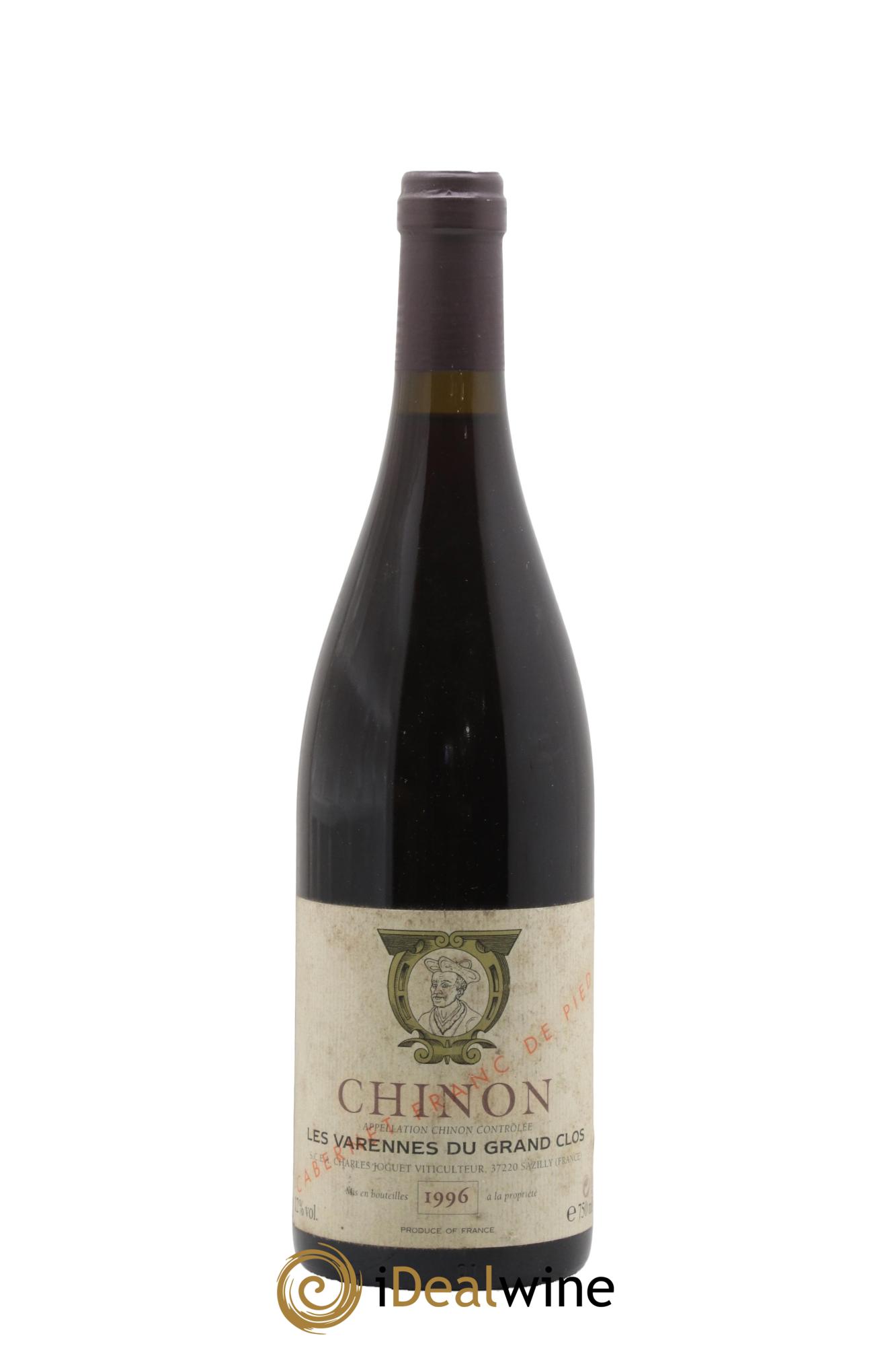 Chinon Les Varennes du Grand Clos Franc de Pied Charles Joguet (Domaine) 1996 - Posten von 1 Flasche - 0