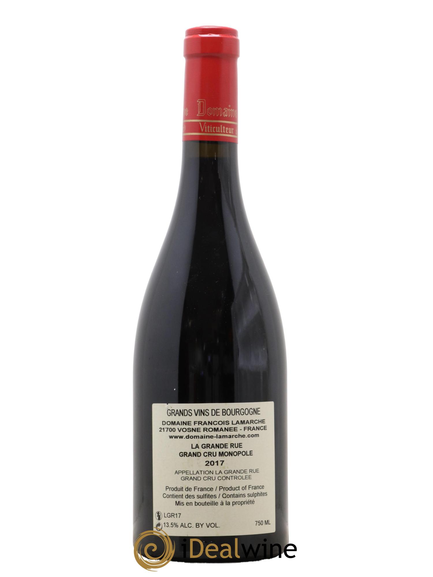 La Grande Rue Grand Cru Lamarche (Domaine) 2017 - Lot de 1 bouteille - 1