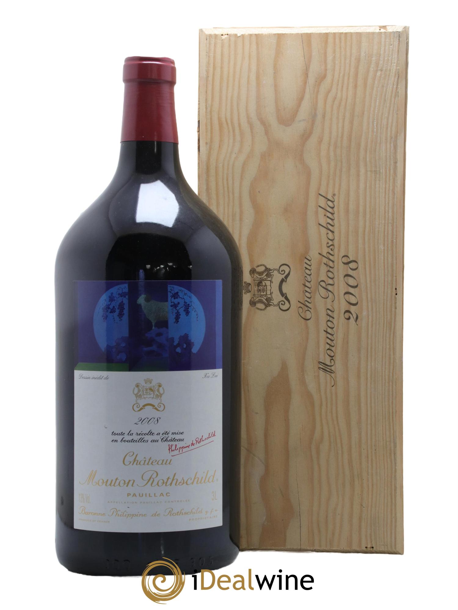 Château Mouton Rothschild 1er Grand Cru Classé 2008 - Lot de 1 double magnum - 2