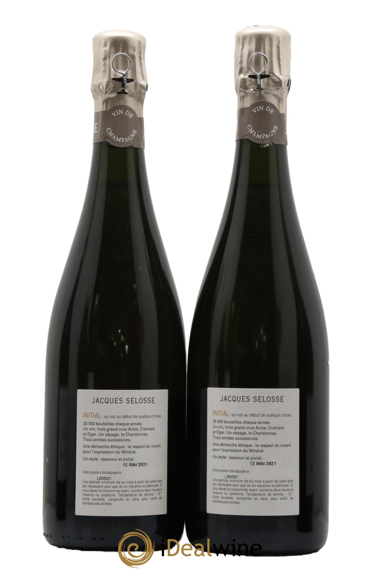 Initial Brut Jacques Selosse - Lot de 2 bouteilles - 1