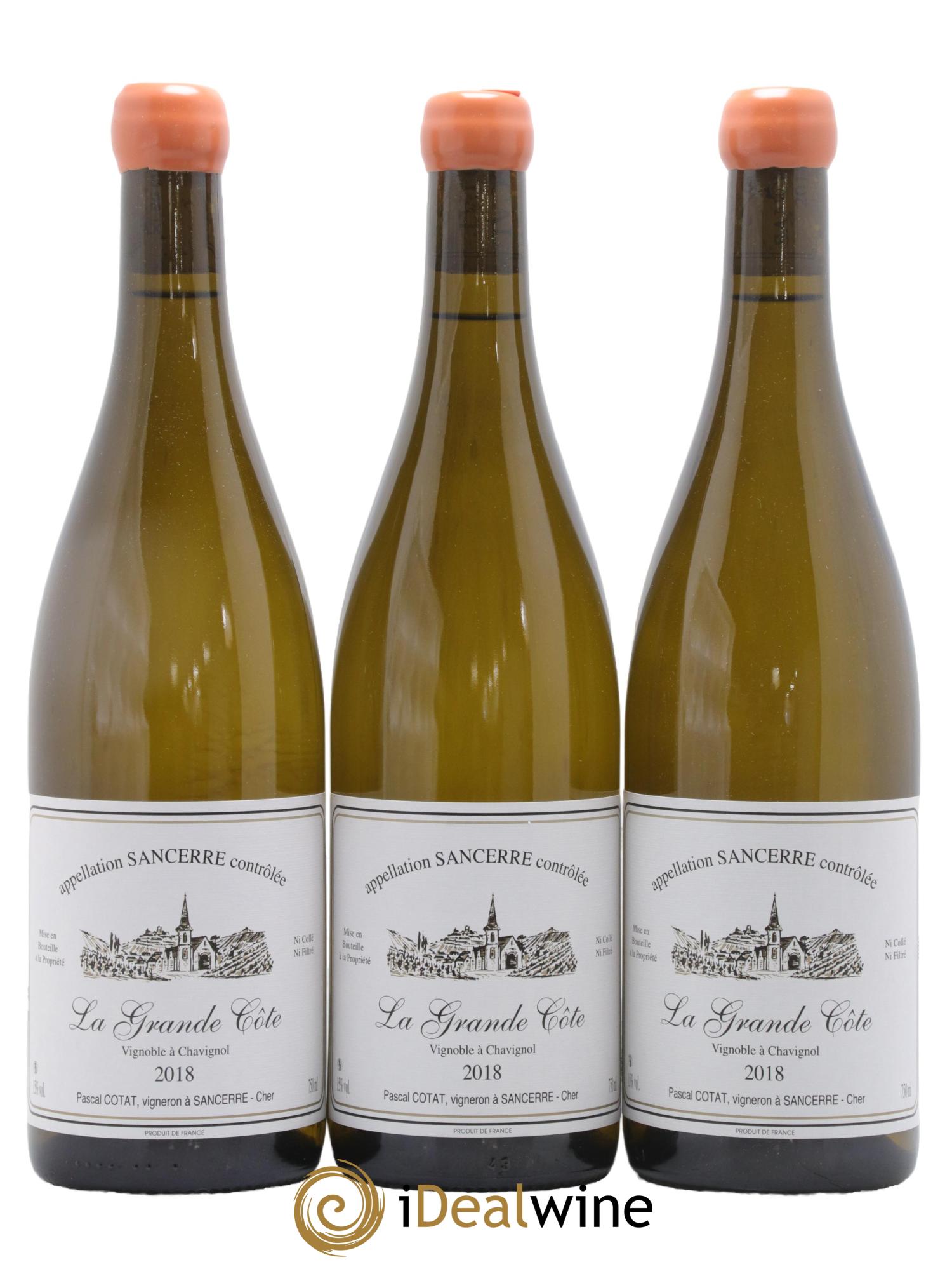 Sancerre La Grande Côte Pascal Cotat 2018 - Lotto di 3 bottiglie - 0