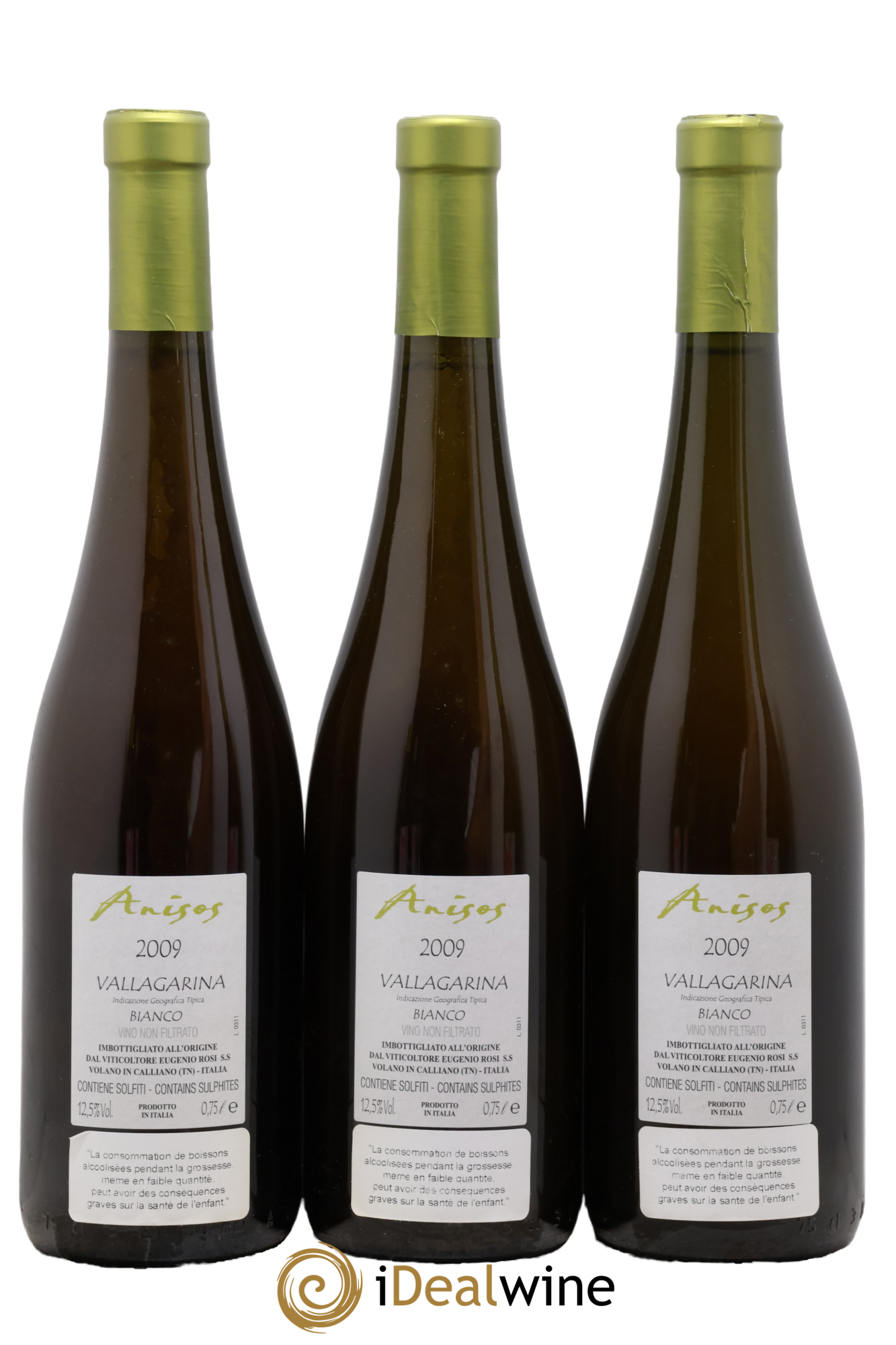 Trentin Haut Adige IGT Vallagarina Anisos Eugenio Rosi 2009 - Lot of 3 bottles - 1