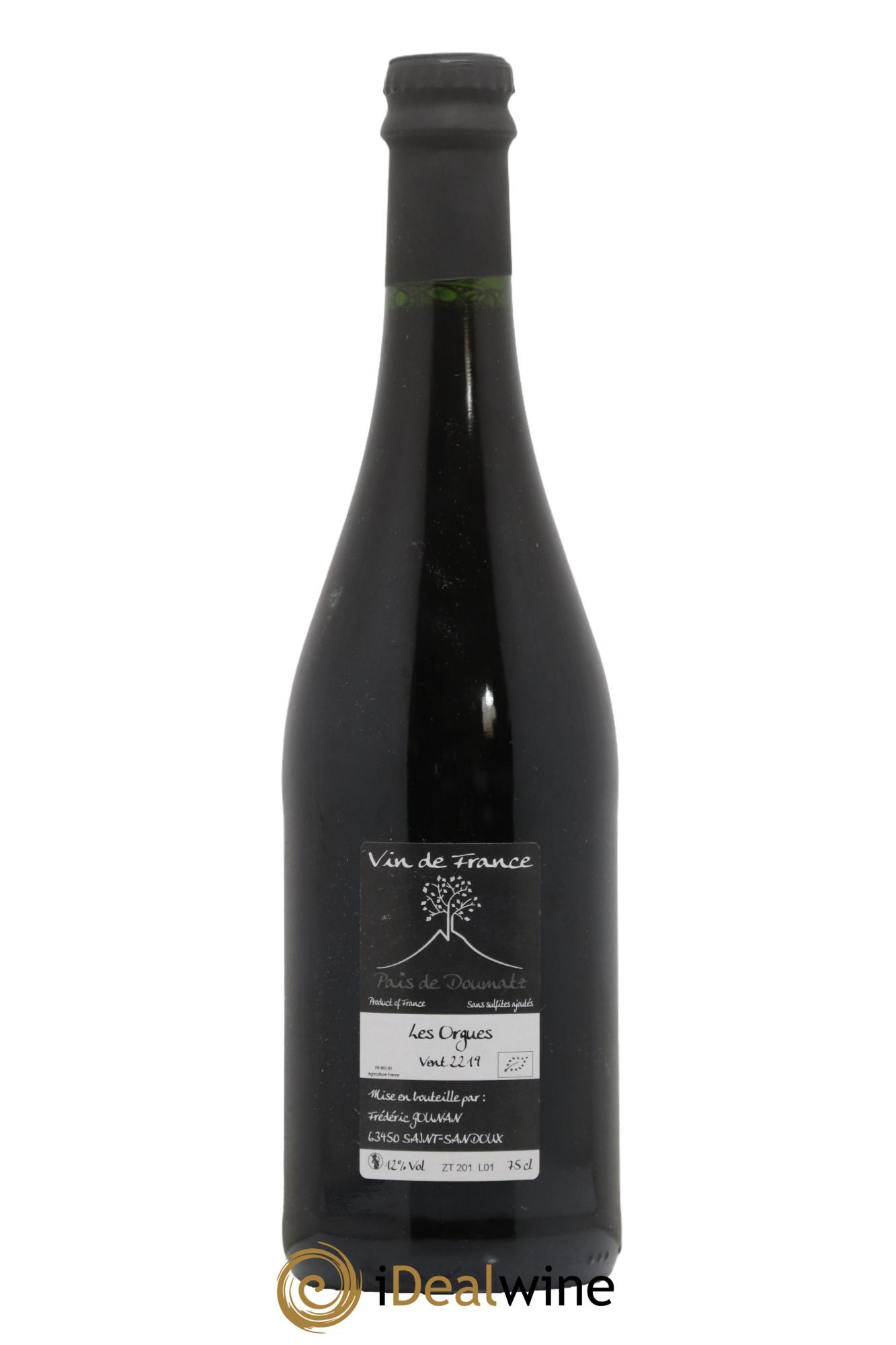 Vin de France Les Orgues Vignoble de l'Arbre Blanc  2019 - Posten von 1 Flasche - 1