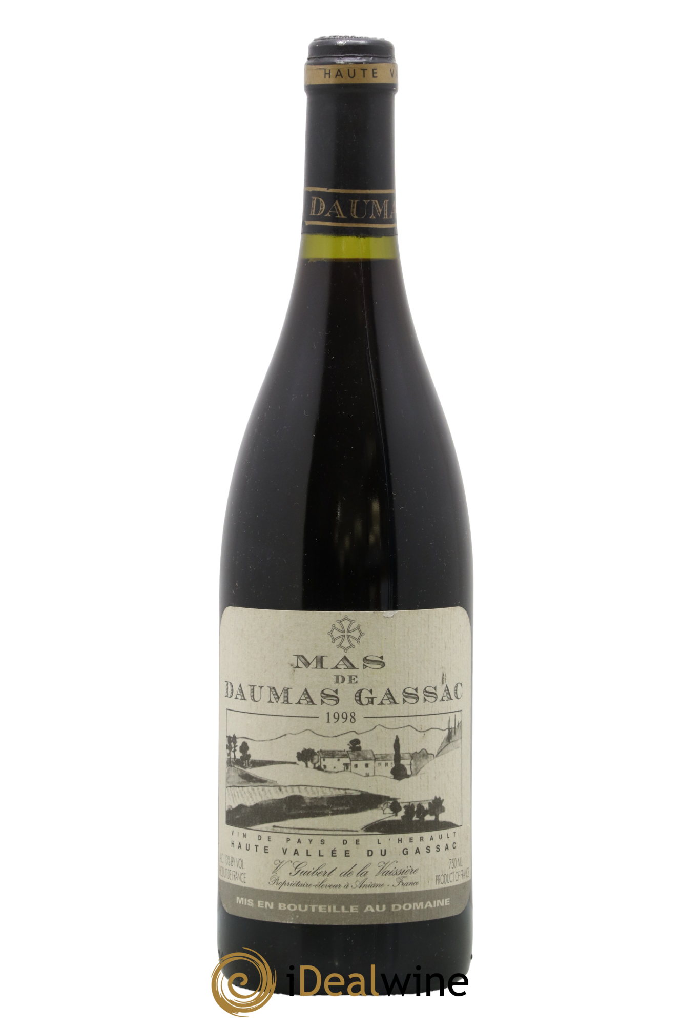 Saint-Guilhem-le-Désert - Cité d'Aniane Mas Daumas Gassac Famille Guibert de La Vaissière 1998 - Lot of 1 bottle - 0