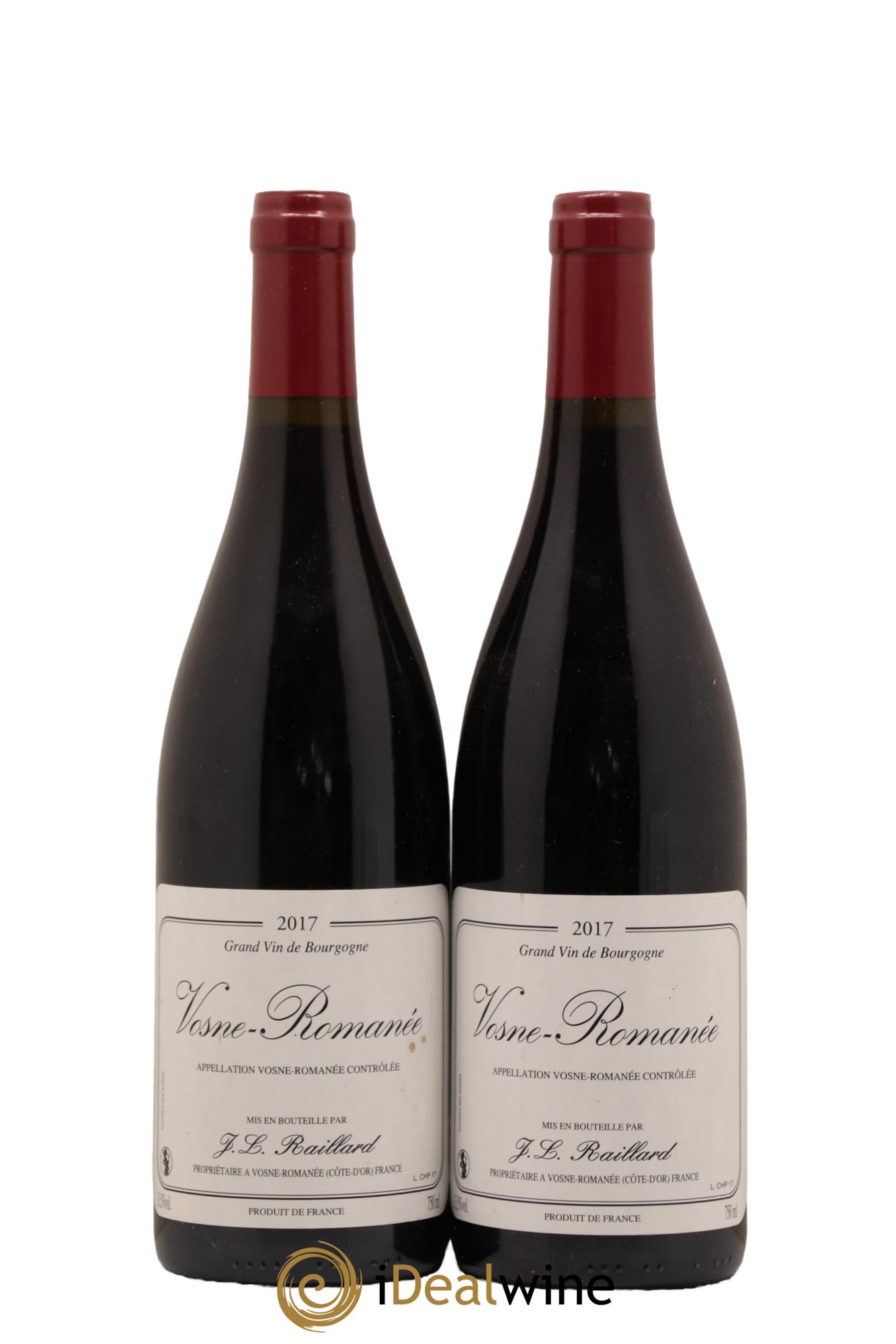 Vosne-Romanée Jean Louis Raillard 2017 - Posten von 2 Flaschen - 0