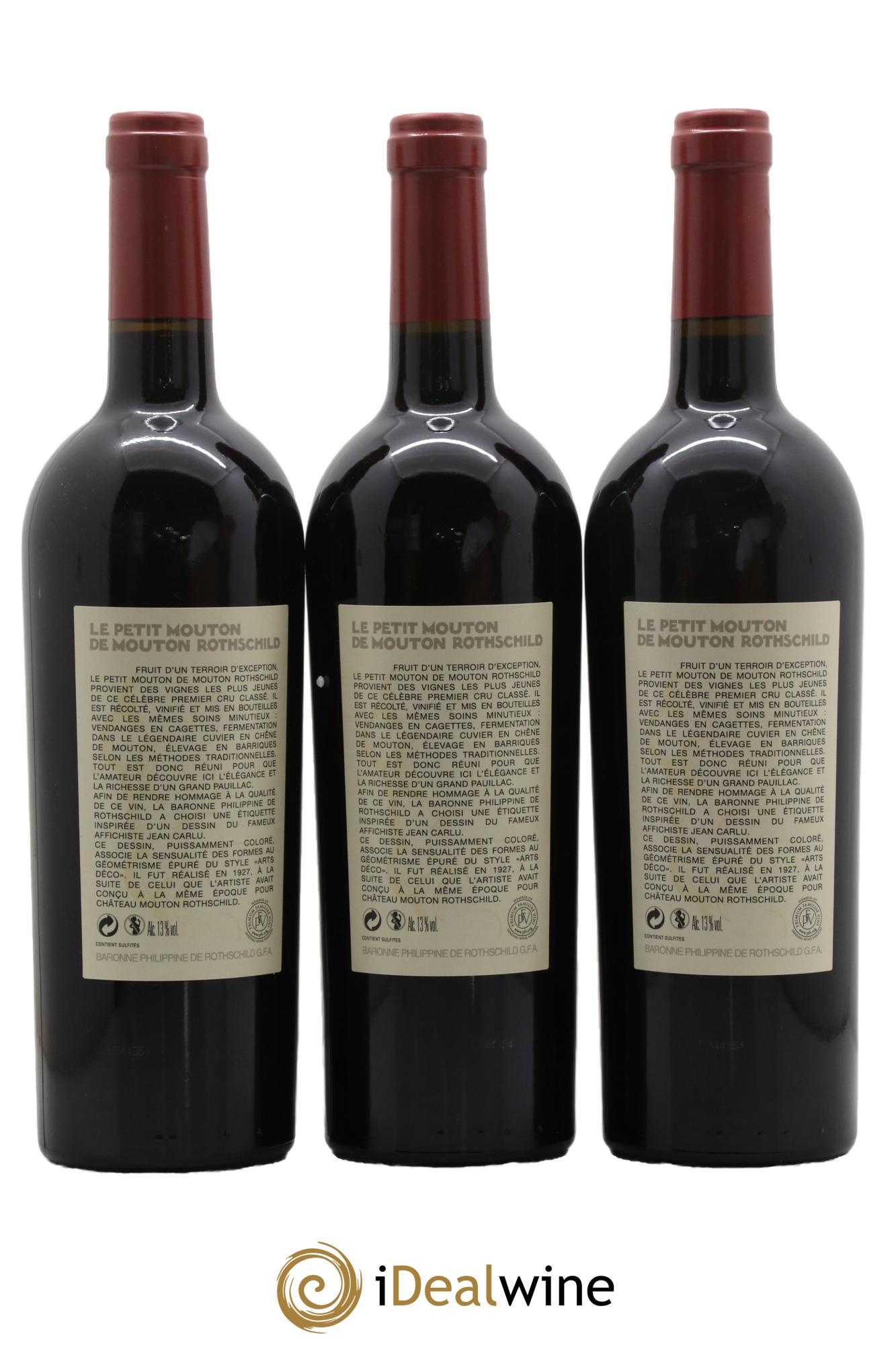 Petit Mouton Second Vin 2014 - Lotto di 3 bottiglie - 1