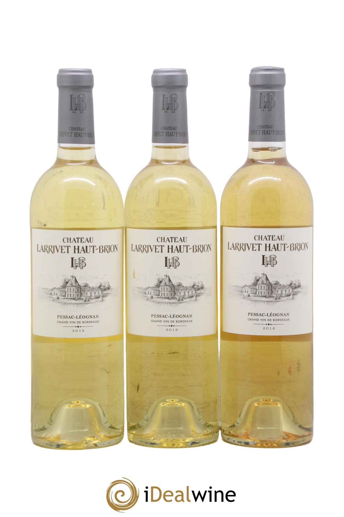 Château Larrivet Haut-Brion 2016 - Lot of 3 bottles - 0