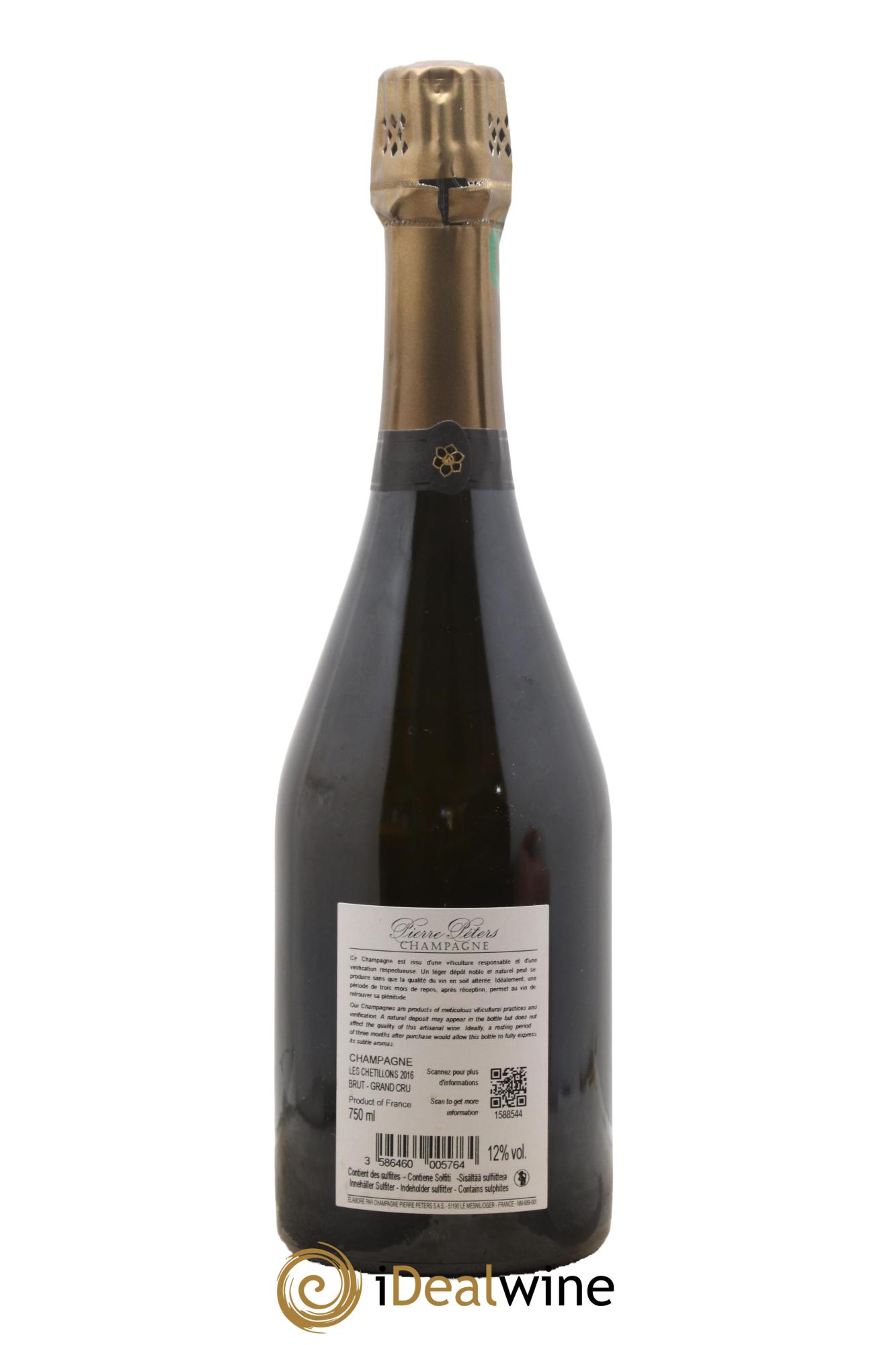 Cuvée Spéciale les Chétillons Blanc de Blancs Brut Pierre Péters 2016 - Lot of 1 bottle - 1