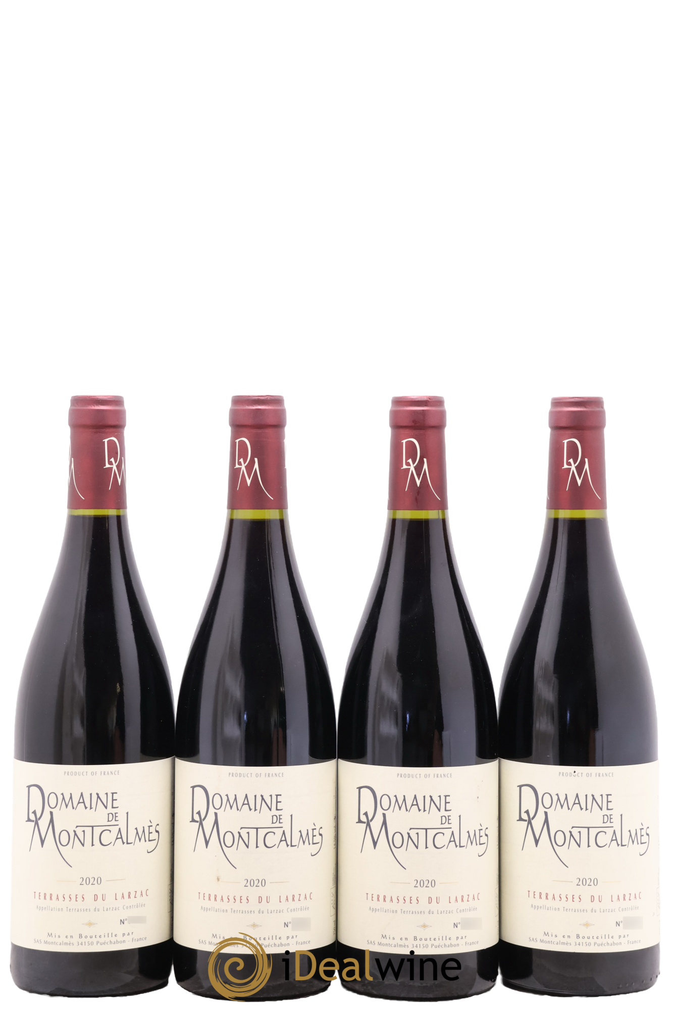 Terrasses du Larzac Domaine de Montcalmès Frédéric Pourtalié 2020 - Lot de 4 bouteilles - 0