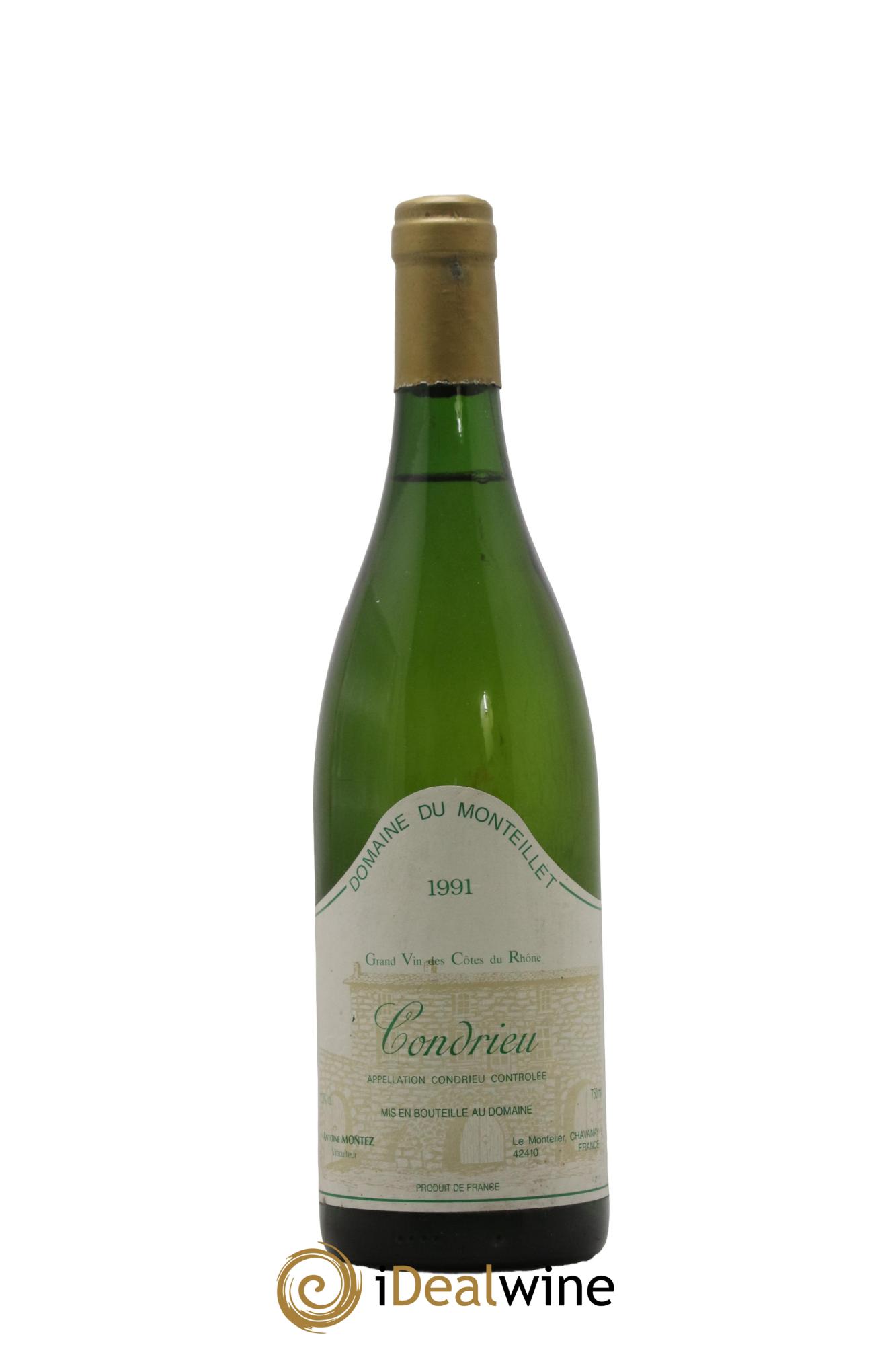 Condrieu Domaine du Monteillet 1991 - Lot de 1 bouteille - 0