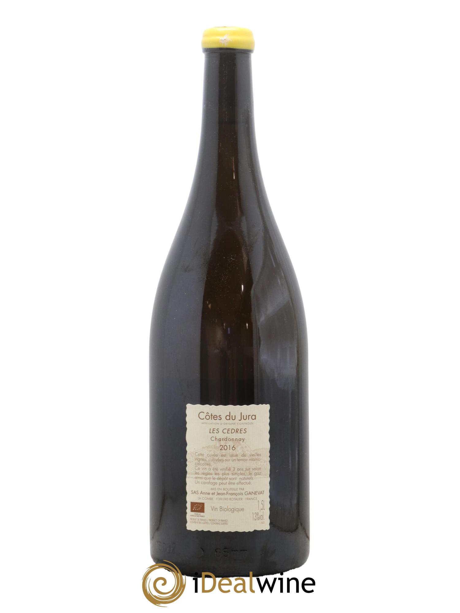 Vin de France (anciennement Côtes du Jura) Les Cèdres Anne et Jean François Ganevat 2016 - Lot de 1 magnum - 1