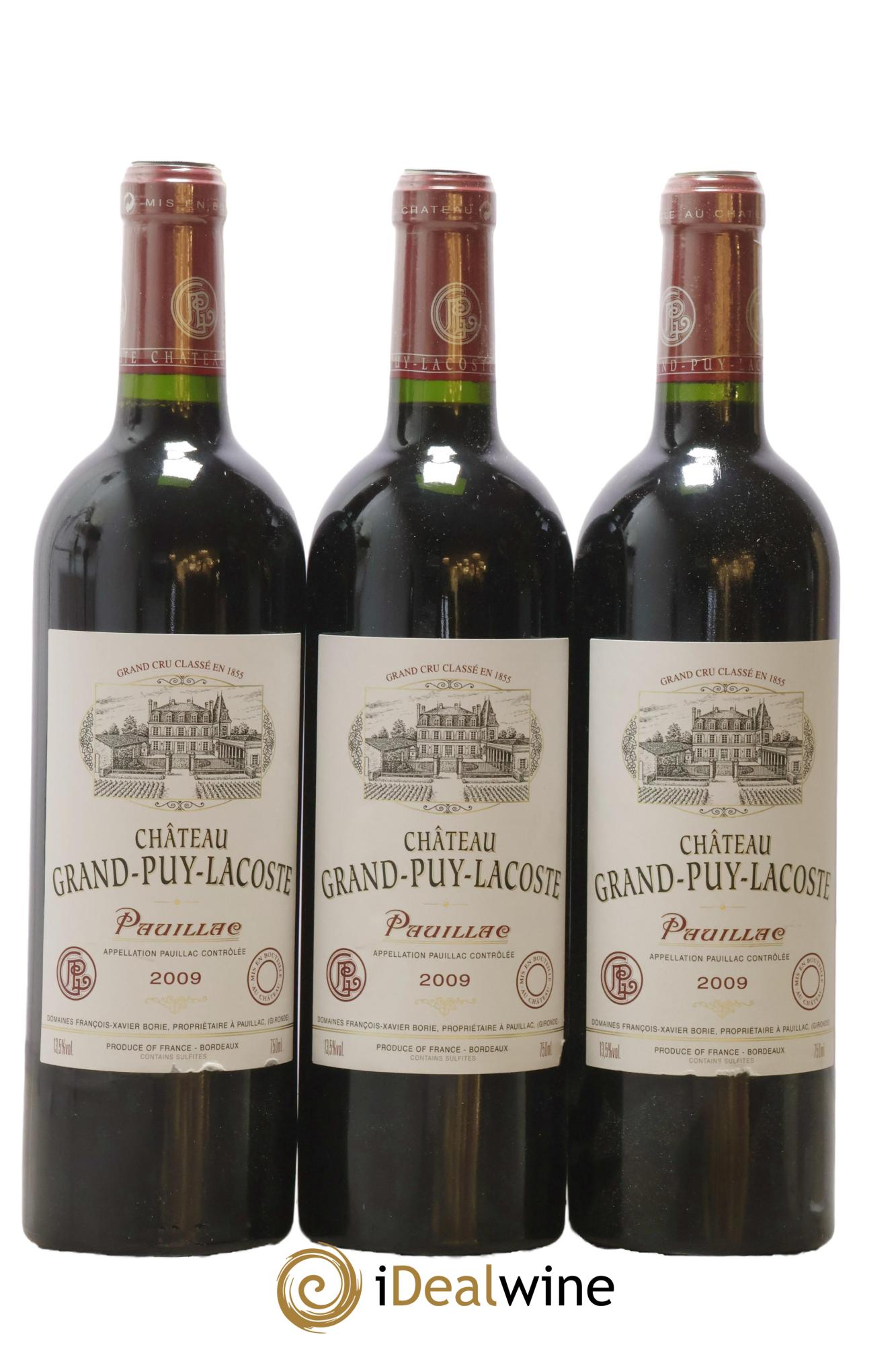 Château Grand Puy Lacoste 5ème Grand Cru Classé 2009 - Posten von 12 Flaschen - 4