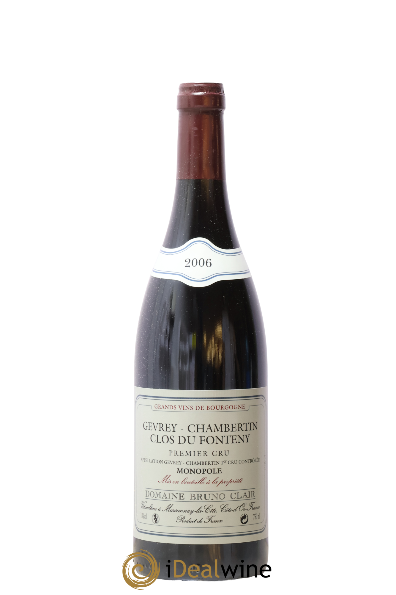 Gevrey-Chambertin 1er Cru Clos du Fonteny Bruno Clair (Domaine) 2006 - Lot de 1 bouteille - 0