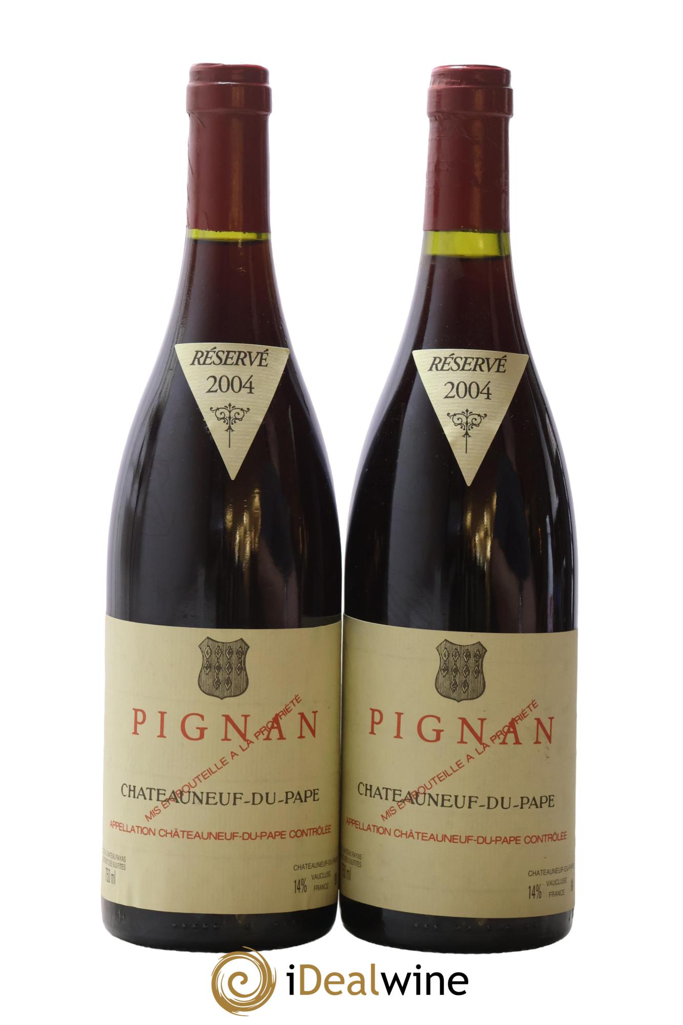 Châteauneuf-du-Pape Domaine De Pignan 2004 - Lot of 2 bottles - 0