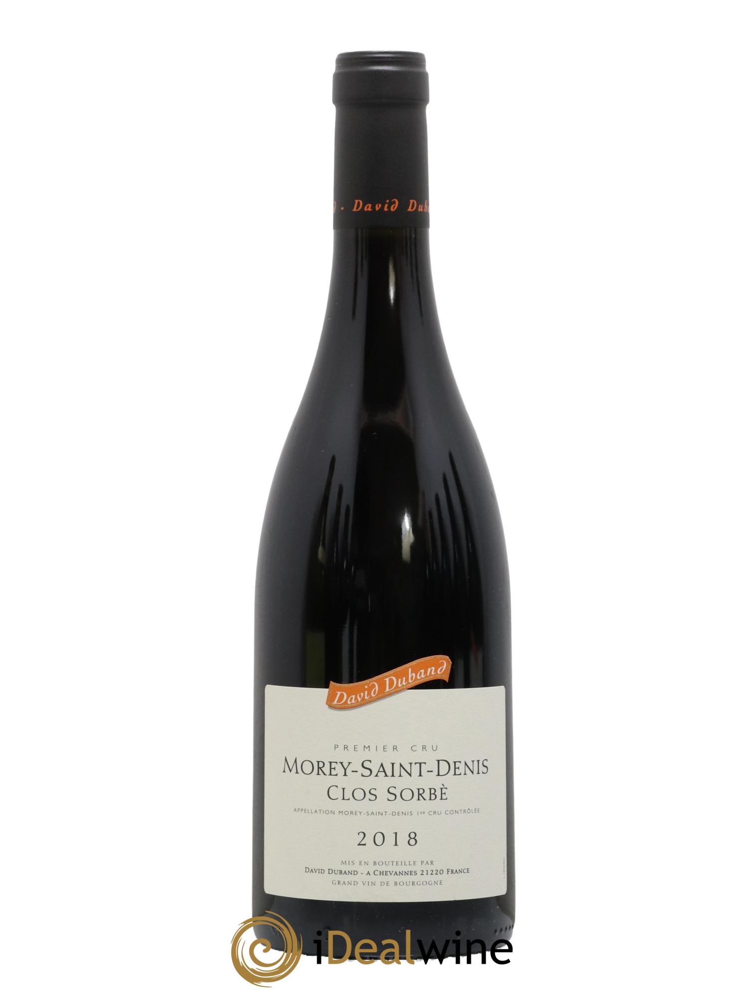 Morey-Saint-Denis 1er Cru Clos Sorbè David Duband (Domaine) 2018 - Lot de 1 bouteille - 0