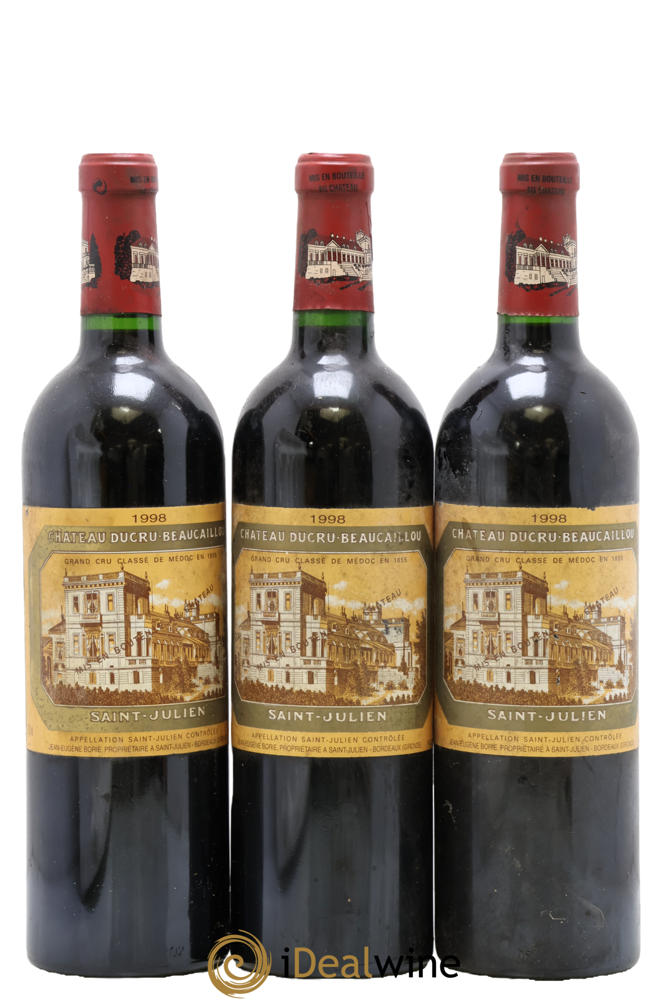 Château Ducru Beaucaillou 2ème Grand Cru Classé 1998 - Lot de 3 bouteilles - 0