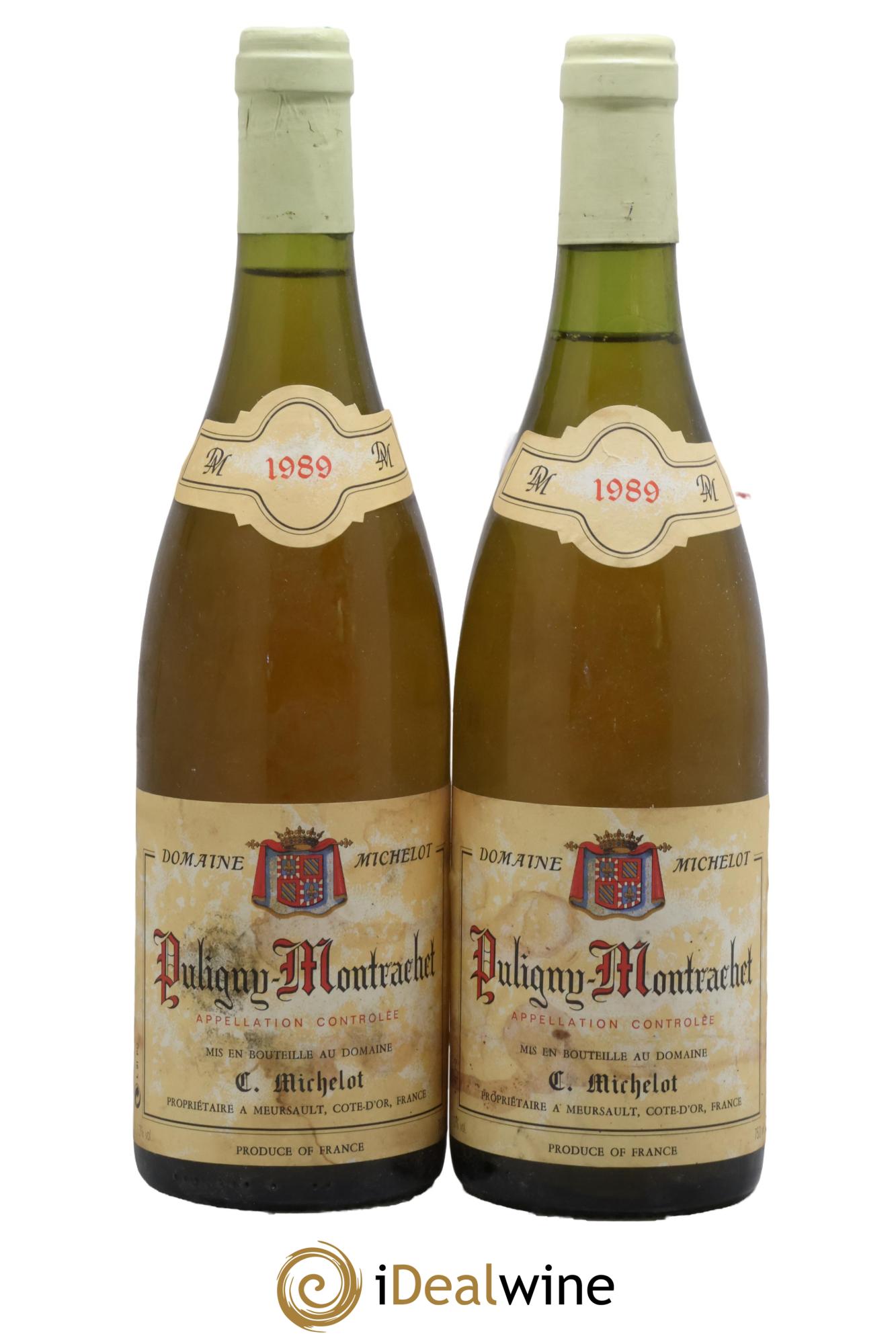 Puligny-Montrachet Michelot 1989 - Lot of 2 bottles - 0