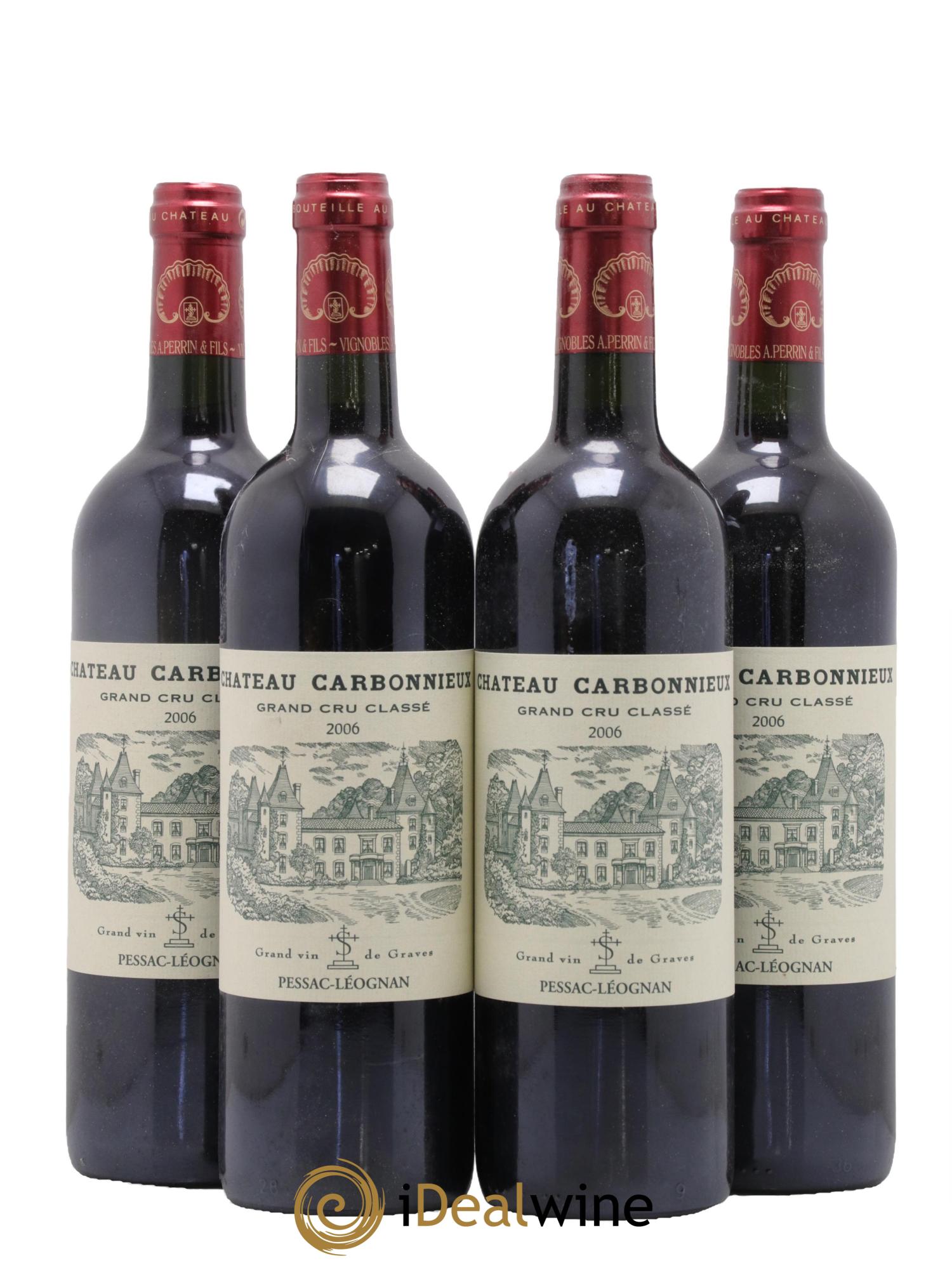 Château Carbonnieux Cru Classé de Graves 2006 - Lot de 4 bouteilles - 0