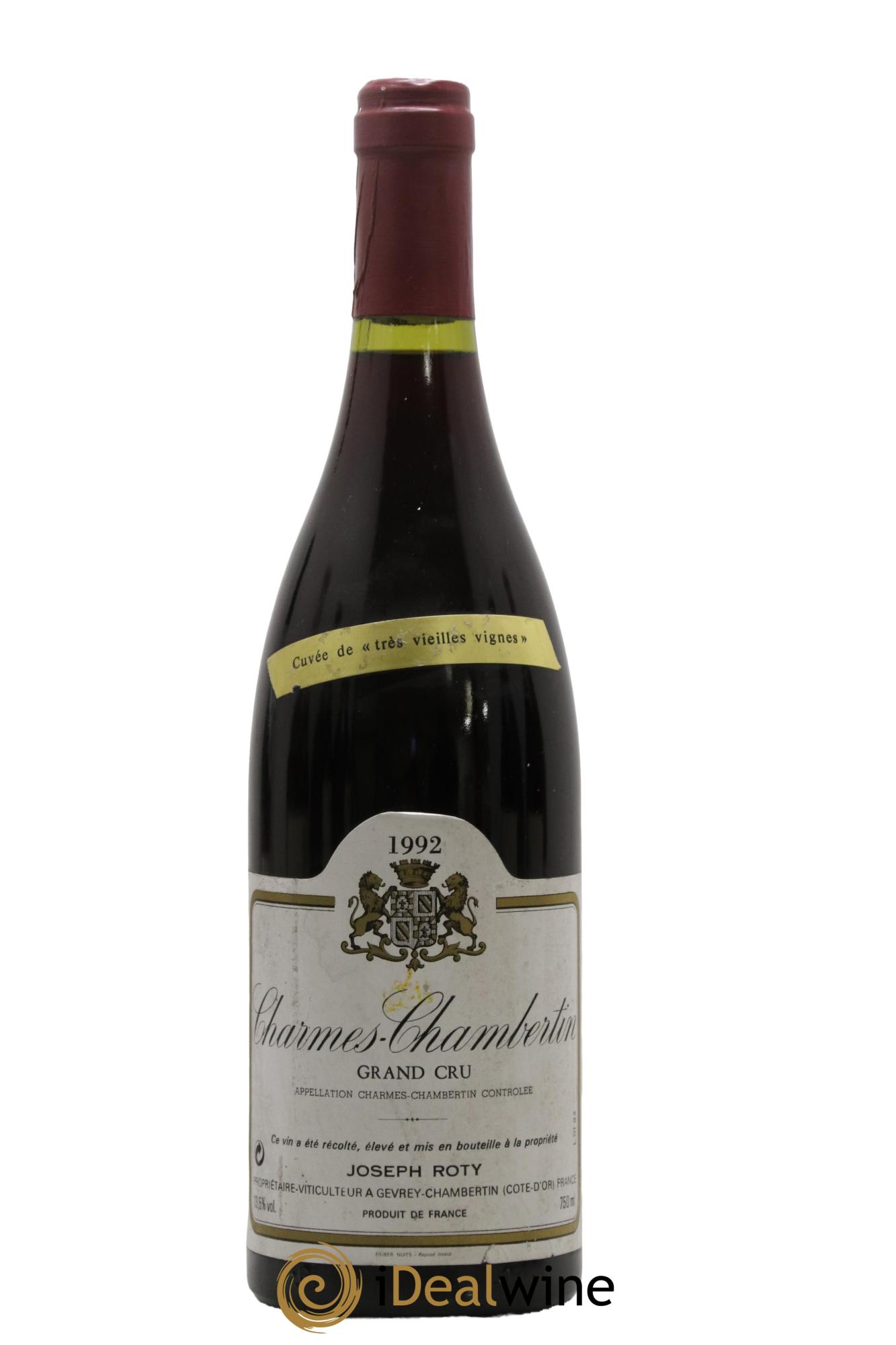 Charmes-Chambertin Grand Cru Très vieilles vignes Joseph Roty (Domaine) 1992 - Lotto di 1 bottiglia - 0