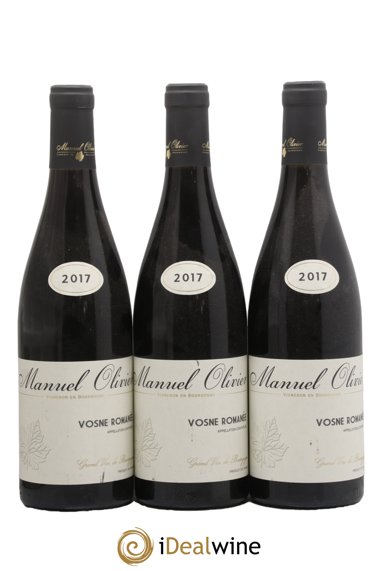 Vosne-Romanée Manuel Olivier 2017 - Lot de 3 bouteilles - 0