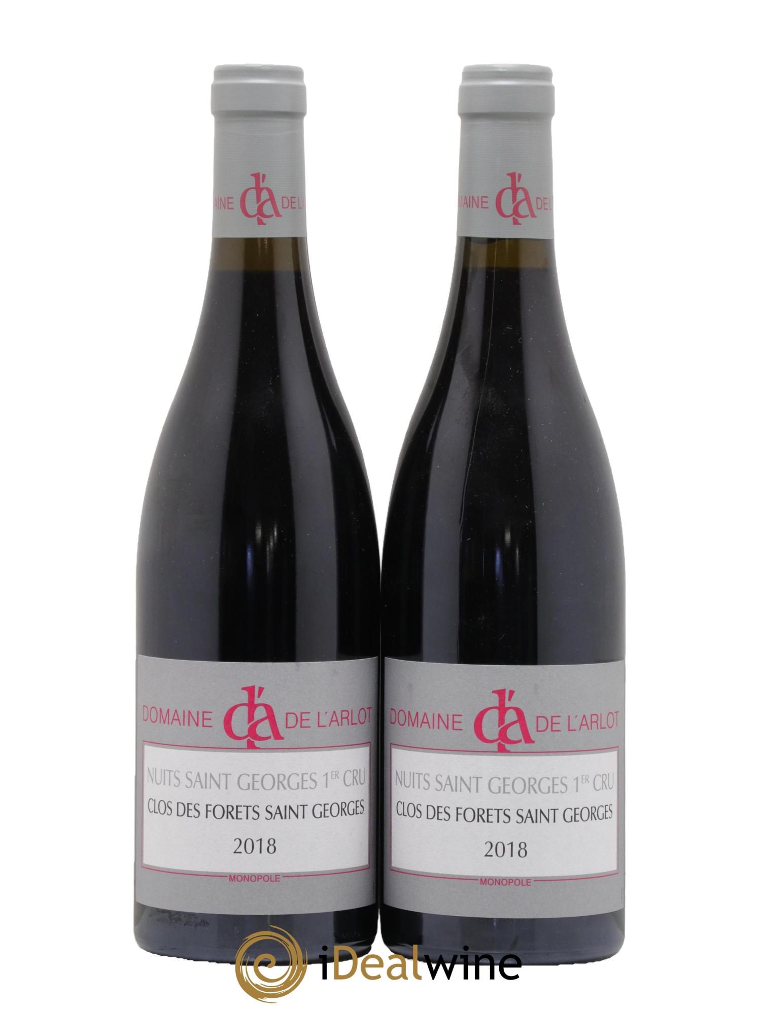 Nuits-Saint-Georges 1er Cru Clos des Forêts Saint-Georges Domaine de l'Arlot 2018 - Lot de 2 bouteilles - 0