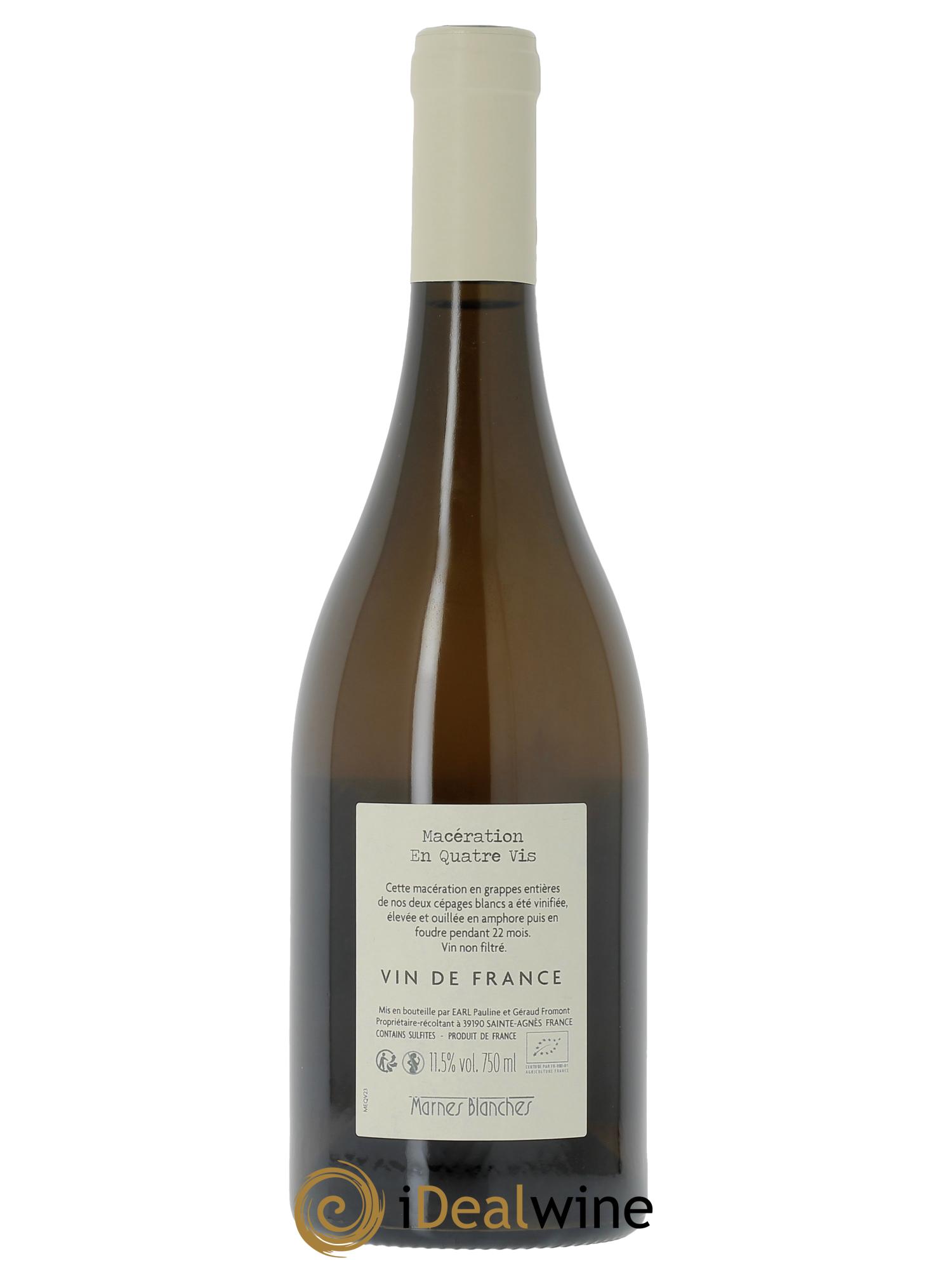 Côtes du Jura En Quatre Vis Macération Marnes Blanches (Domaine des)  2023 - Lotto di 1 bottiglia - 1