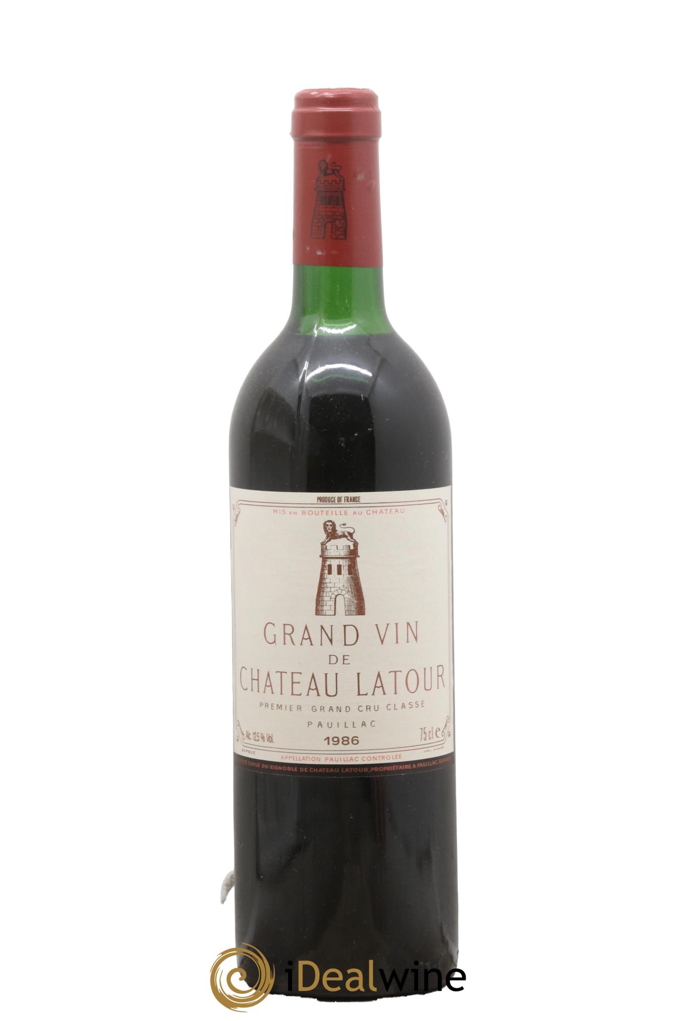 Château Latour 1er Grand Cru Classé 1986 - Lot de 1 bouteille - 0