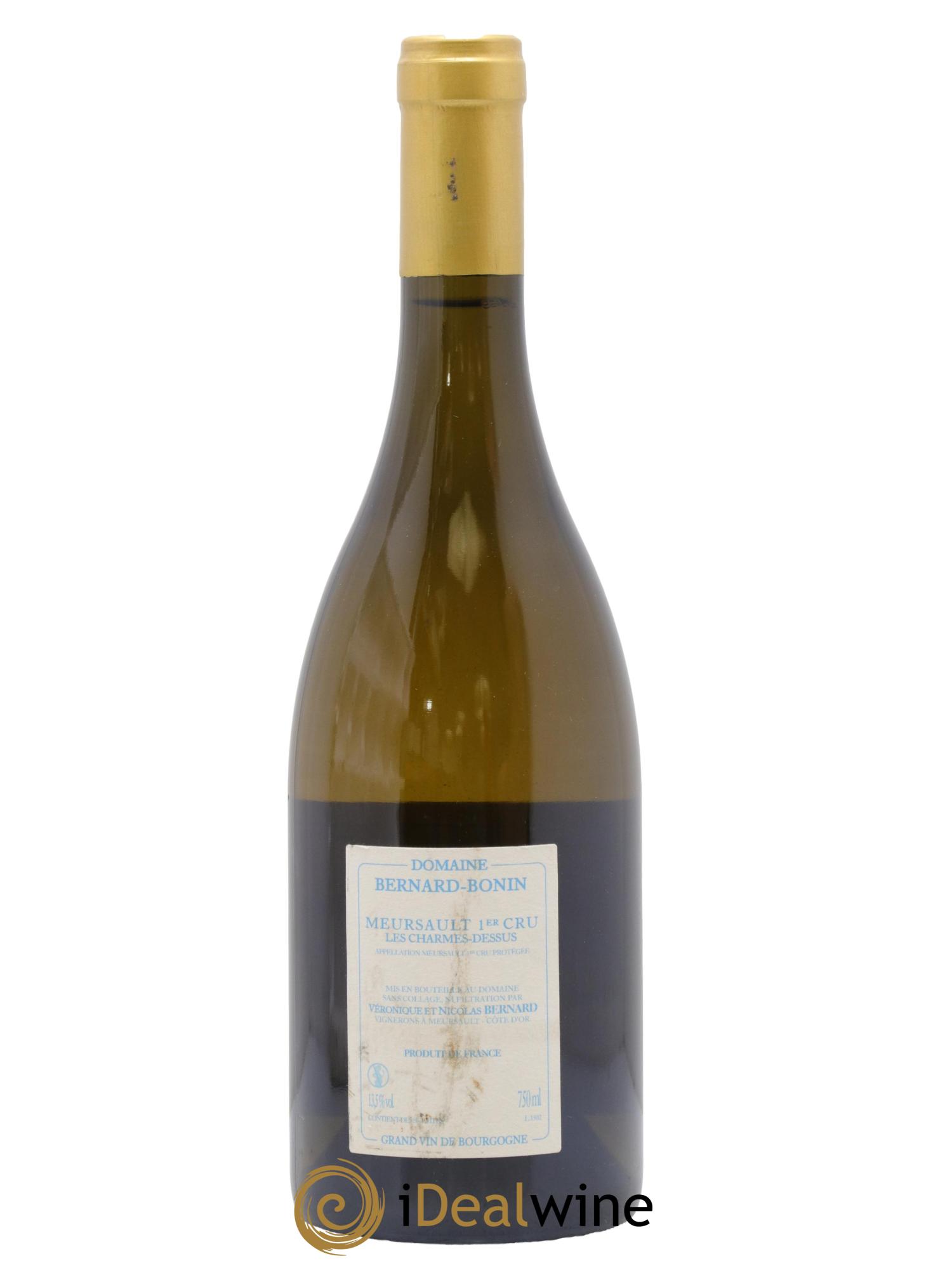 Meursault 1er Cru Les Charmes Dessus Bernard Bonin 2015 - Lot de 1 bouteille - 1