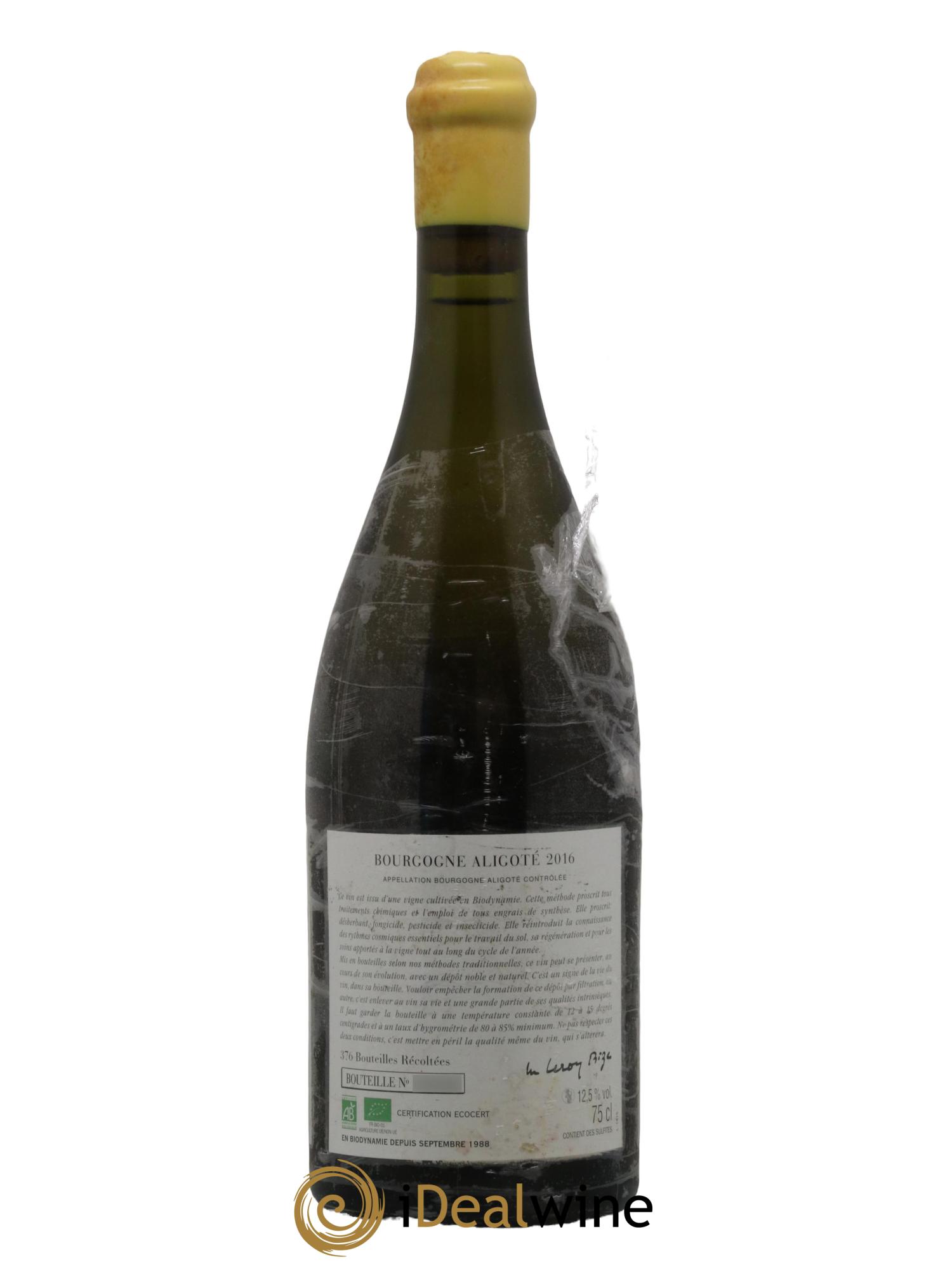 Bourgogne Aligoté Sous Chatelet d'Auvenay (Domaine) 2016 - Lot de 1 bouteille - 1