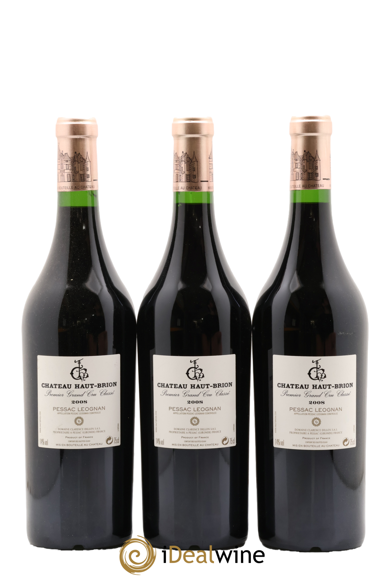 Château Haut Brion 1er Grand Cru Classé  2008 - Lot de 6 bouteilles - 2
