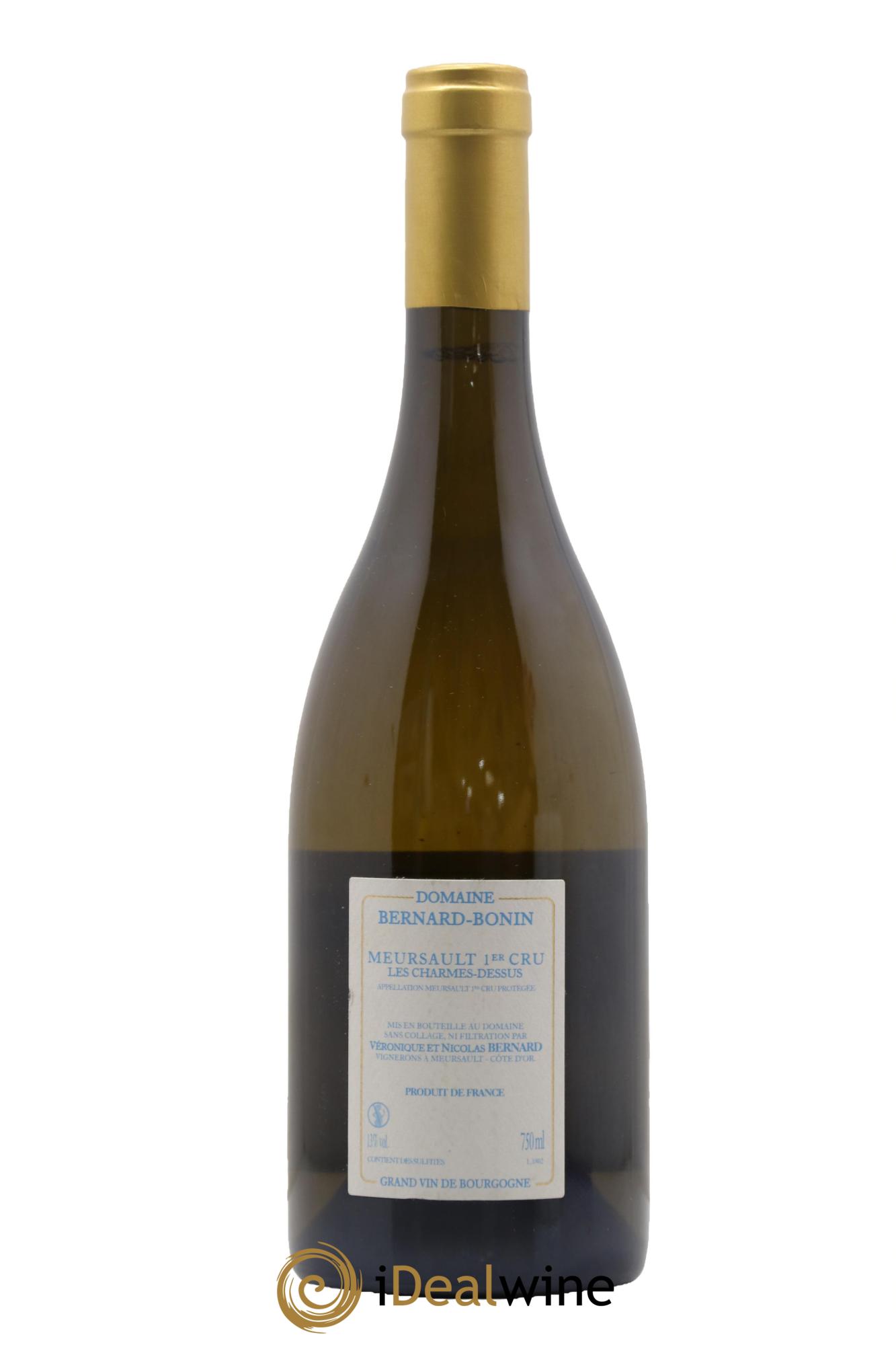 Meursault 1er Cru Les Charmes Dessus Bernard Bonin 2018 - Lot de 1 bouteille - 1