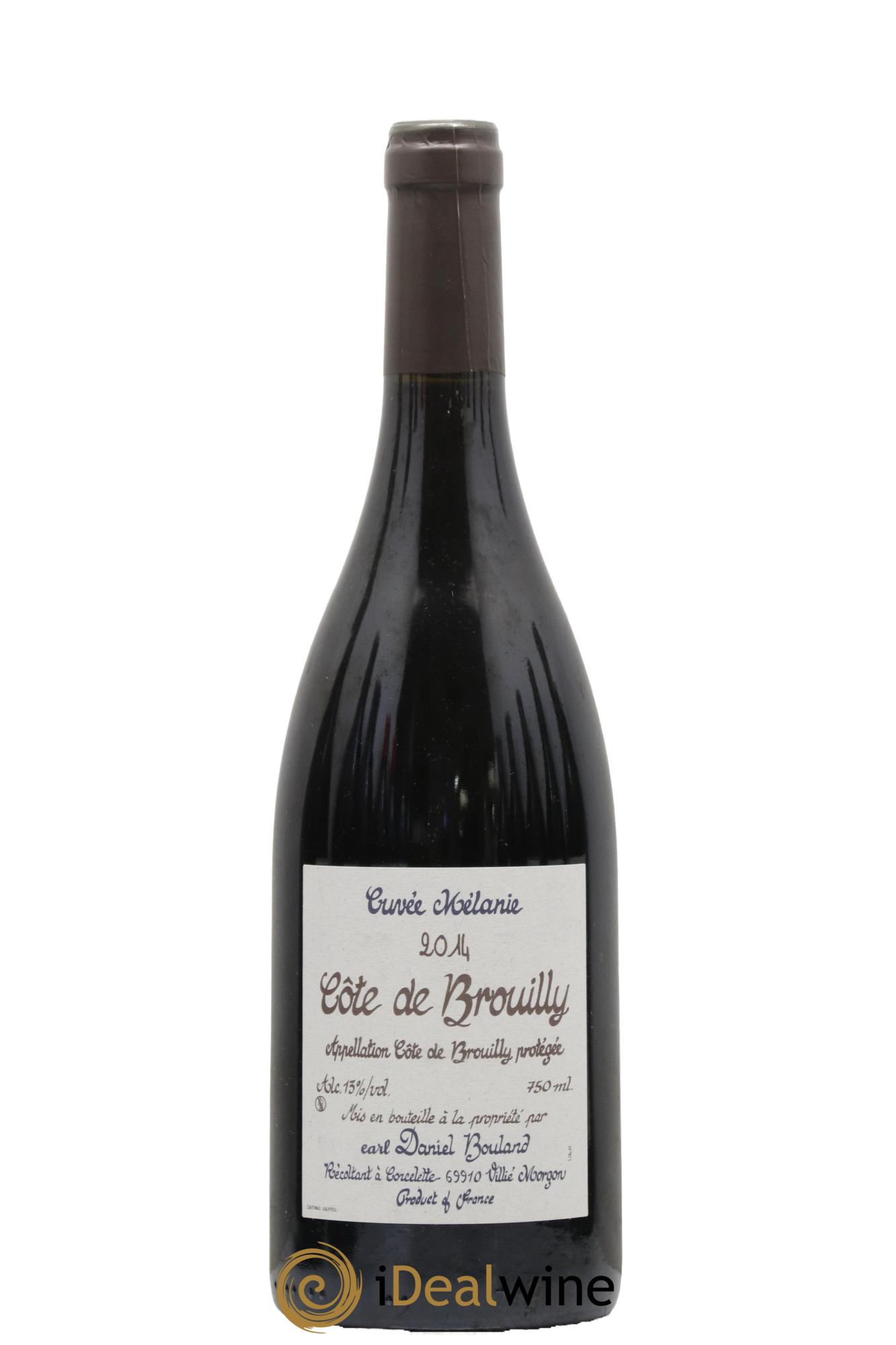 Côte de Brouilly Cuvée Mélanie Daniel Bouland (Domaine) 2014 - Lot de 1 bouteille - 0
