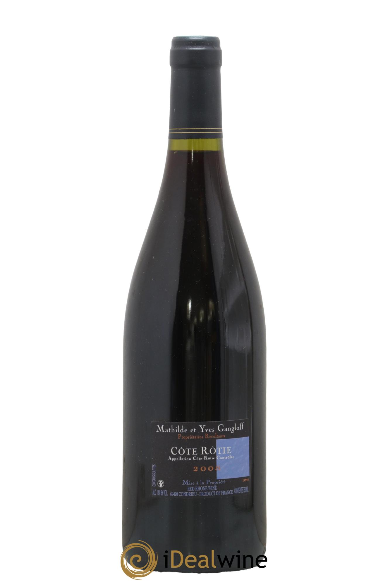 Côte-Rôtie La Barbarine Gangloff (Domaine) 2008 - Lot of 1 bottle - 1