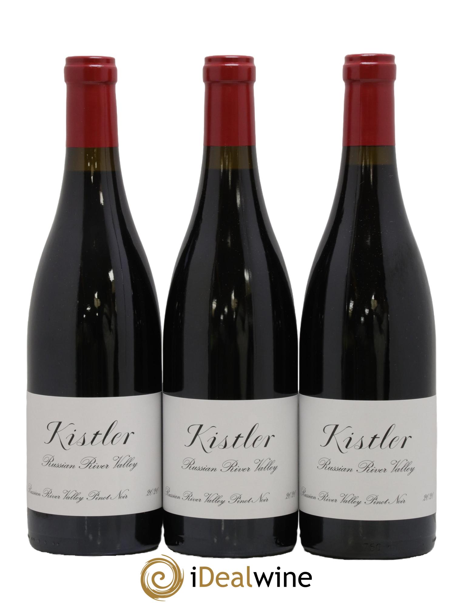 Russian River Pinot Noir Kistler 2020 - Lot de 3 bouteilles - 0