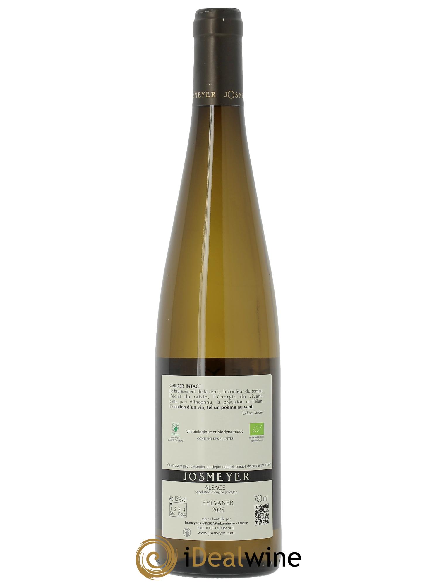 Alsace Sylvaner Peau Rouge Josmeyer (Domaine)  2025 - Lot de 1 bouteille - 1