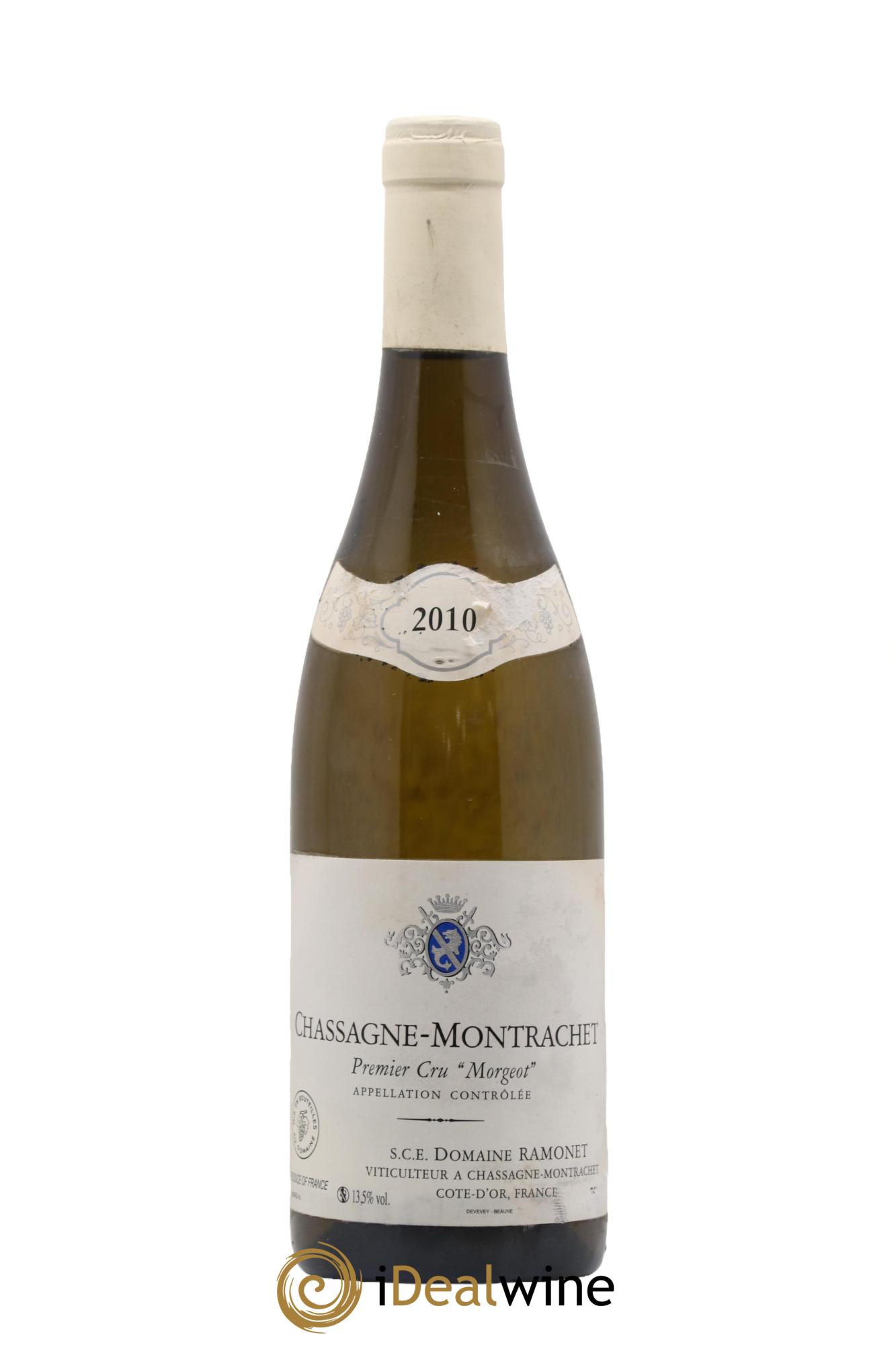 Chassagne-Montrachet 1er Cru Morgeot Ramonet (Domaine) 2010 - Lot de 1 bouteille - 0