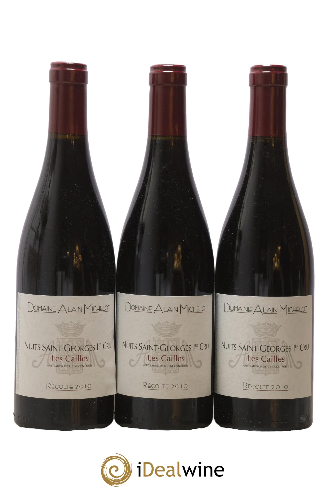 Nuits-Saint-Georges 1er Cru Les Cailles Alain Michelot (Domaine) 2010 - Lot de 3 bouteilles - 0