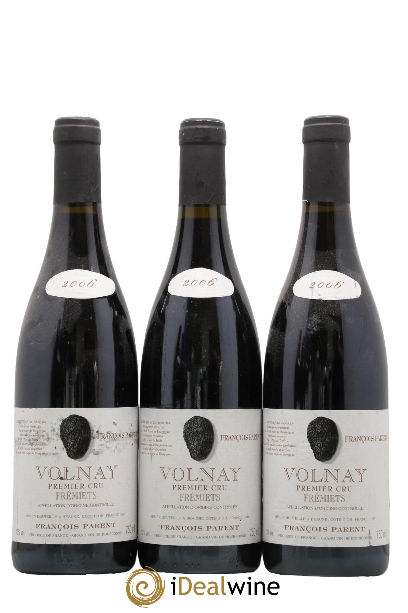Volnay 1er Cru Fremiets Francois Parent 2006 - Lotto di 3 bottiglie - 0