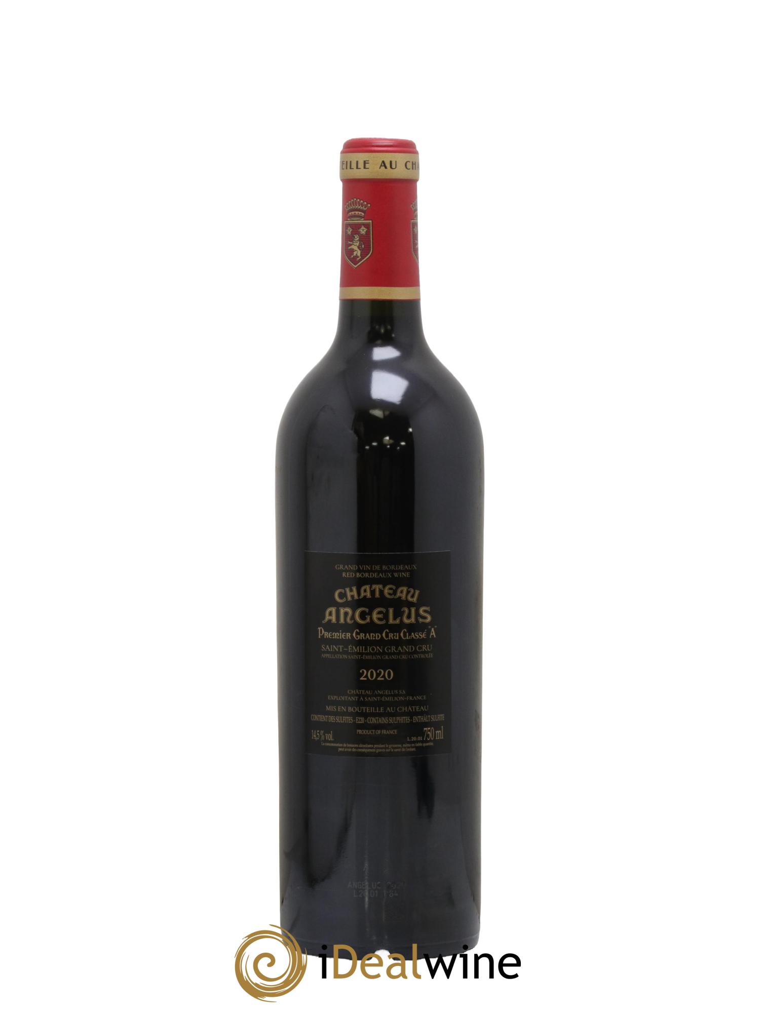 Château Angélus 1er Grand Cru Classé A 2020 - Lot de 1 bouteille - 1